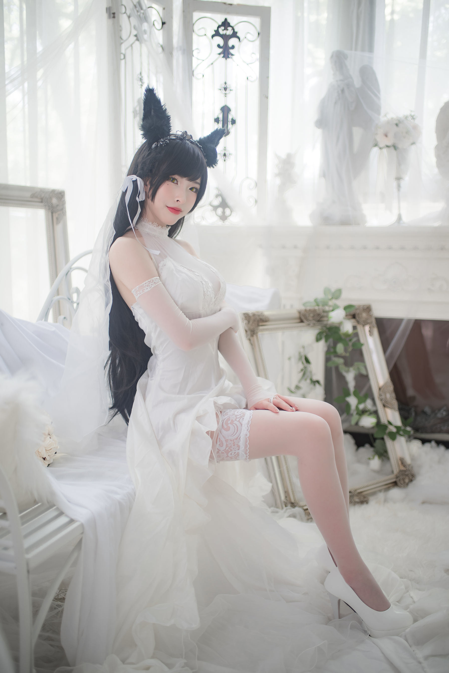 COS Phúc Lợi] Người Đẹp Shimizu Yuno - Atago Áo Cưới