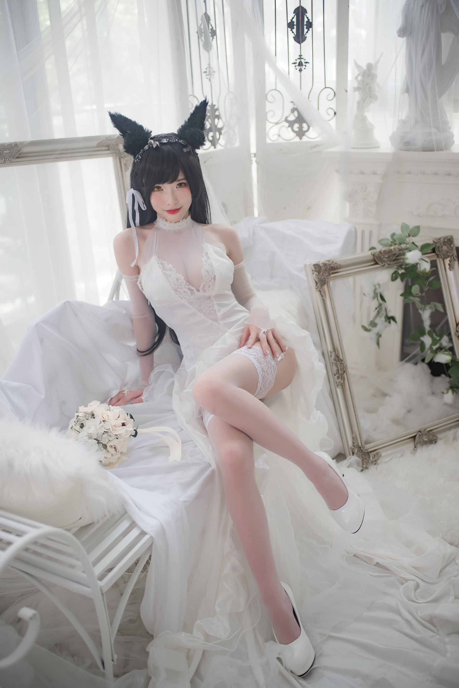 COS Phúc Lợi] Người Đẹp Shimizu Yuno - Atago Áo Cưới