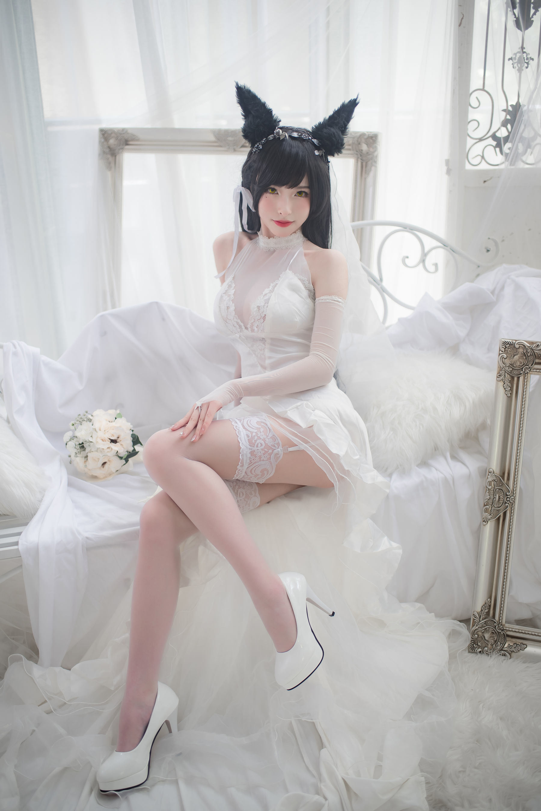 COS Phúc Lợi] Người Đẹp Shimizu Yuno - Atago Áo Cưới