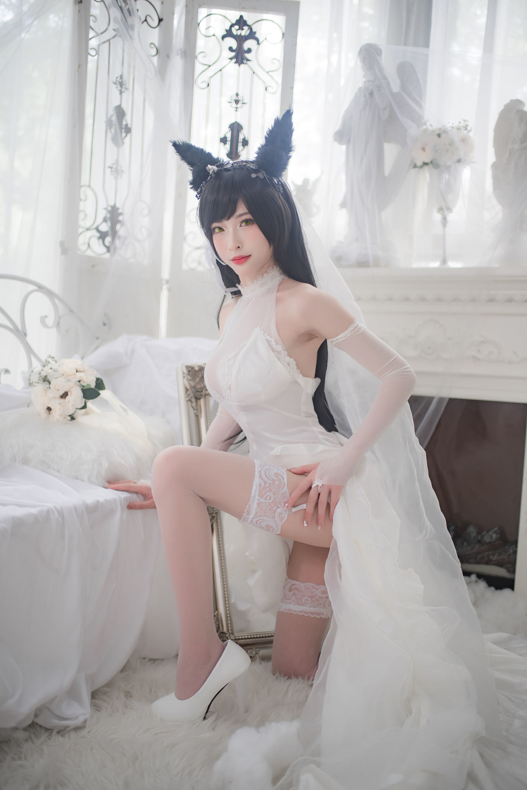 COS福利] 尤物清水由乃 - 愛宕婚紗