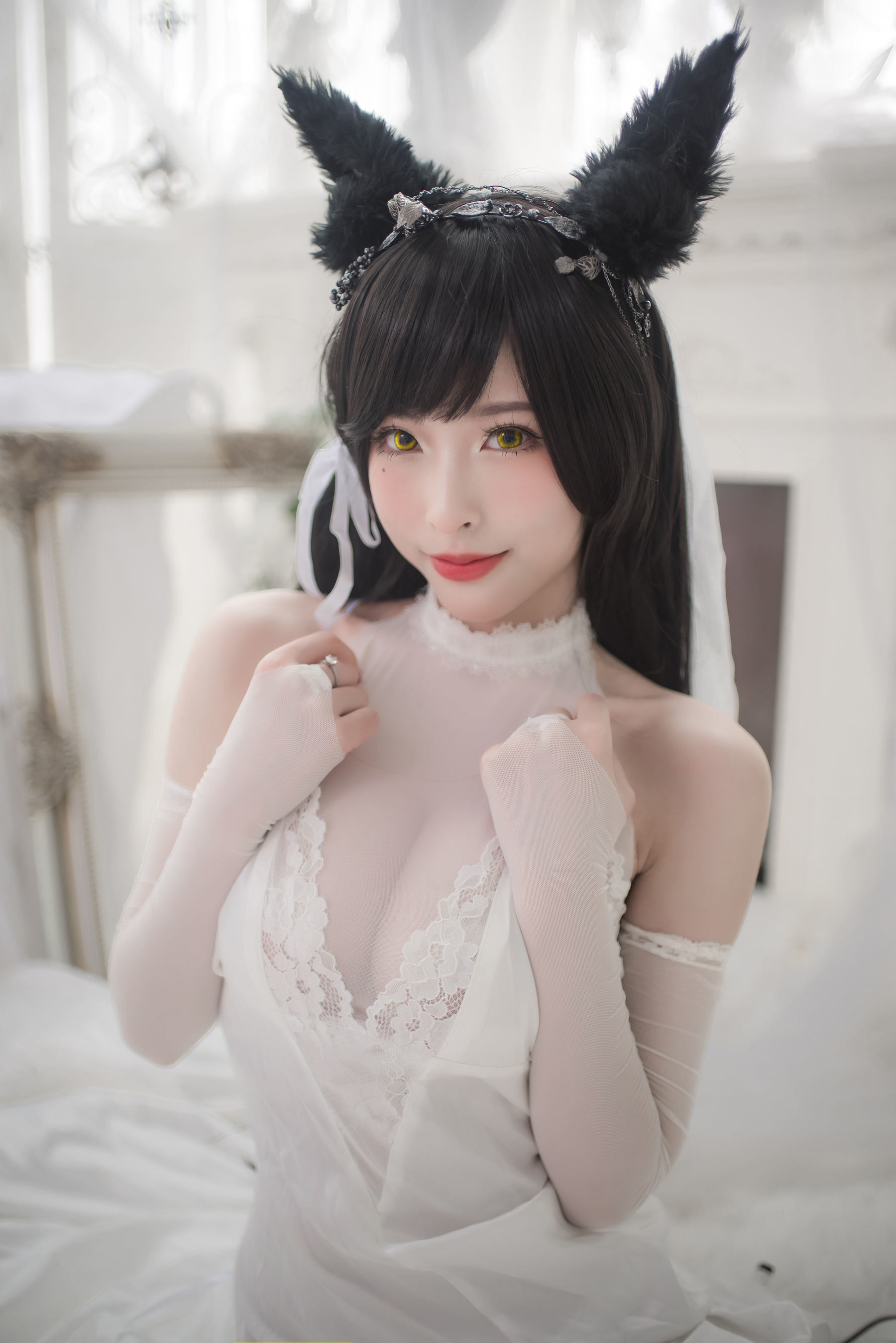 COS福利] 尤物清水由乃 - 愛宕婚紗