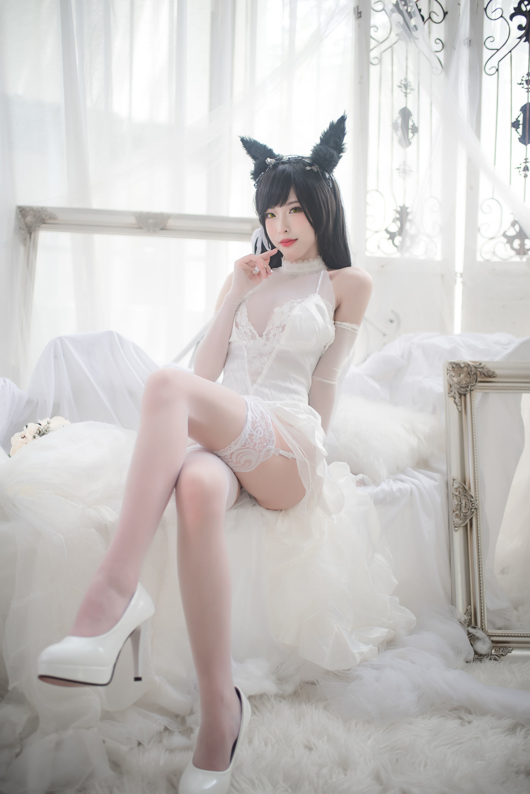 COS福利] 尤物清水由乃 - 愛宕婚紗