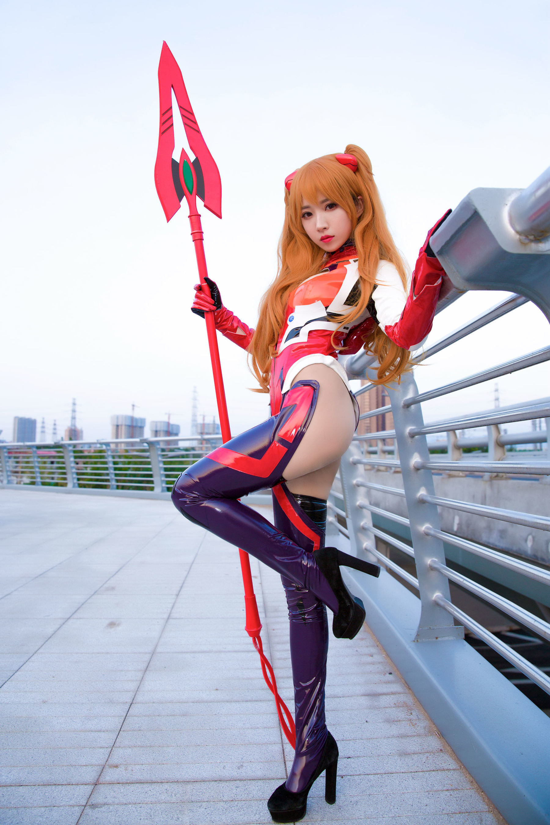 COS Welfare] Douyu Streamer Little Witch Luna - Asuka Oily Shiny Version