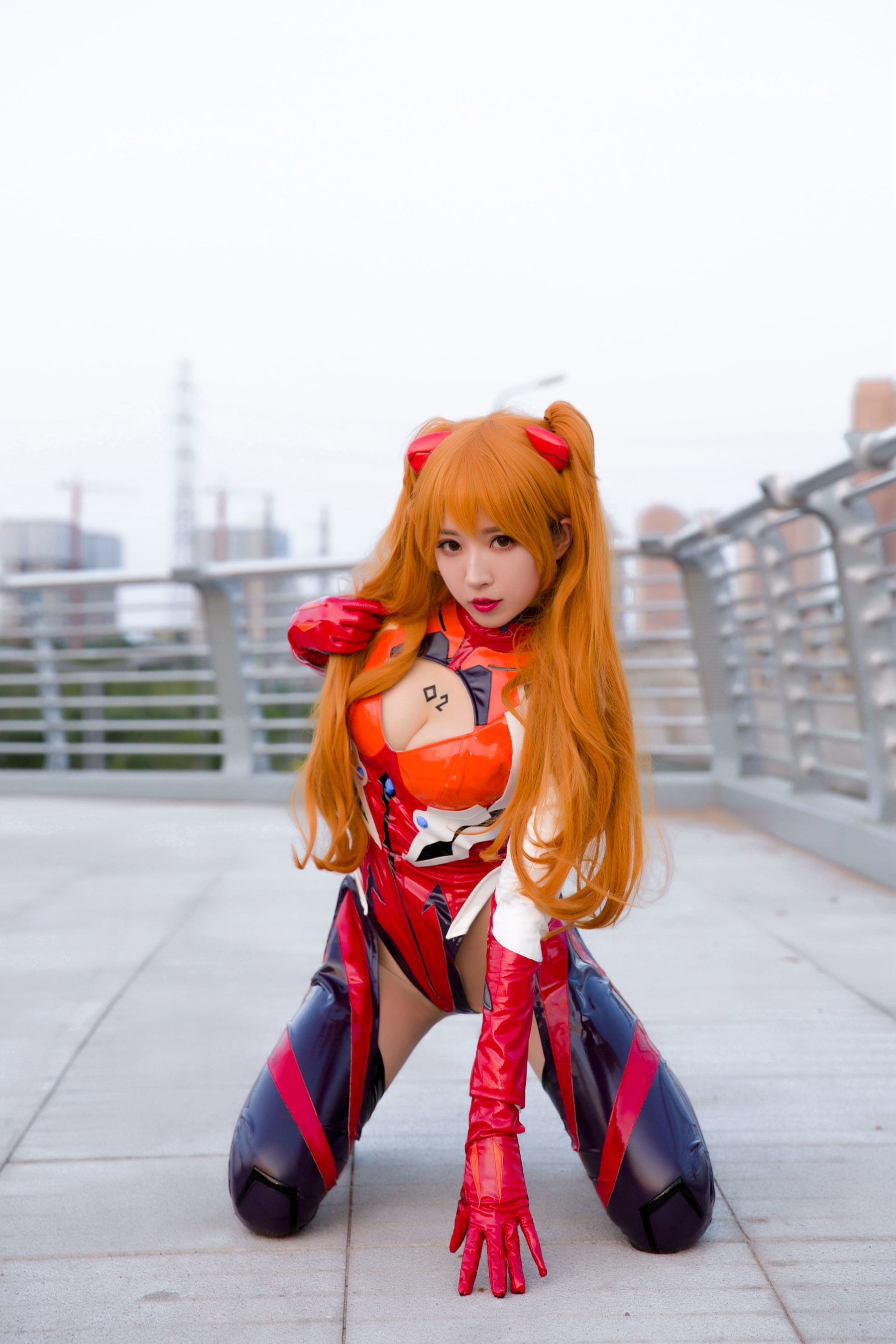 COS Welfare] Douyu Streamer Little Witch Luna - Asuka Oily Shiny Version