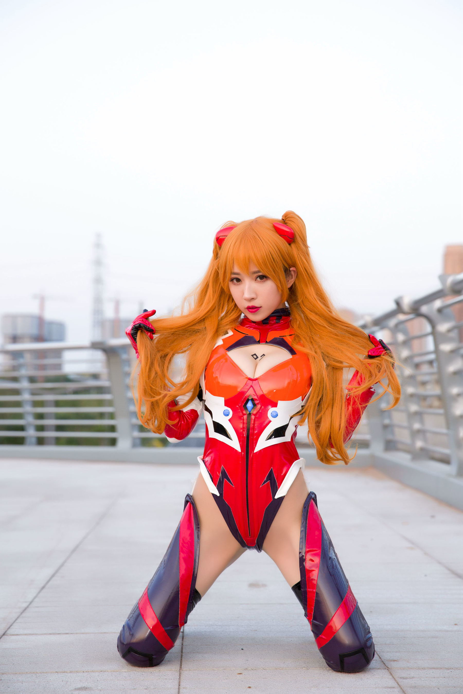 COS Welfare] Douyu Streamer Little Witch Luna - Asuka Oily Shiny Version