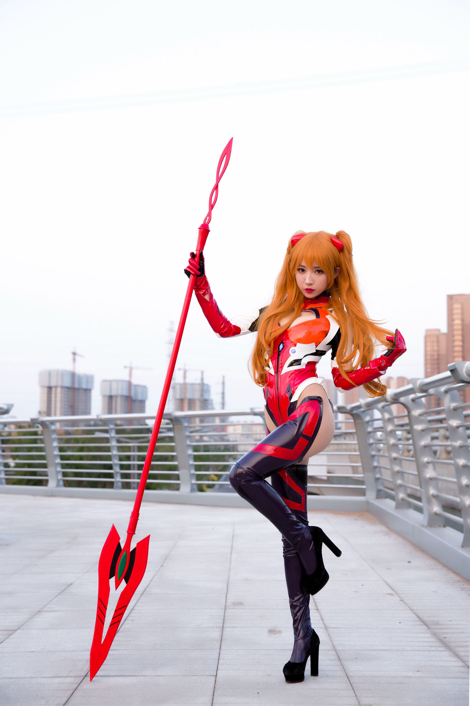COS Welfare] Douyu Streamer Little Witch Luna - Asuka Oily Shiny Version