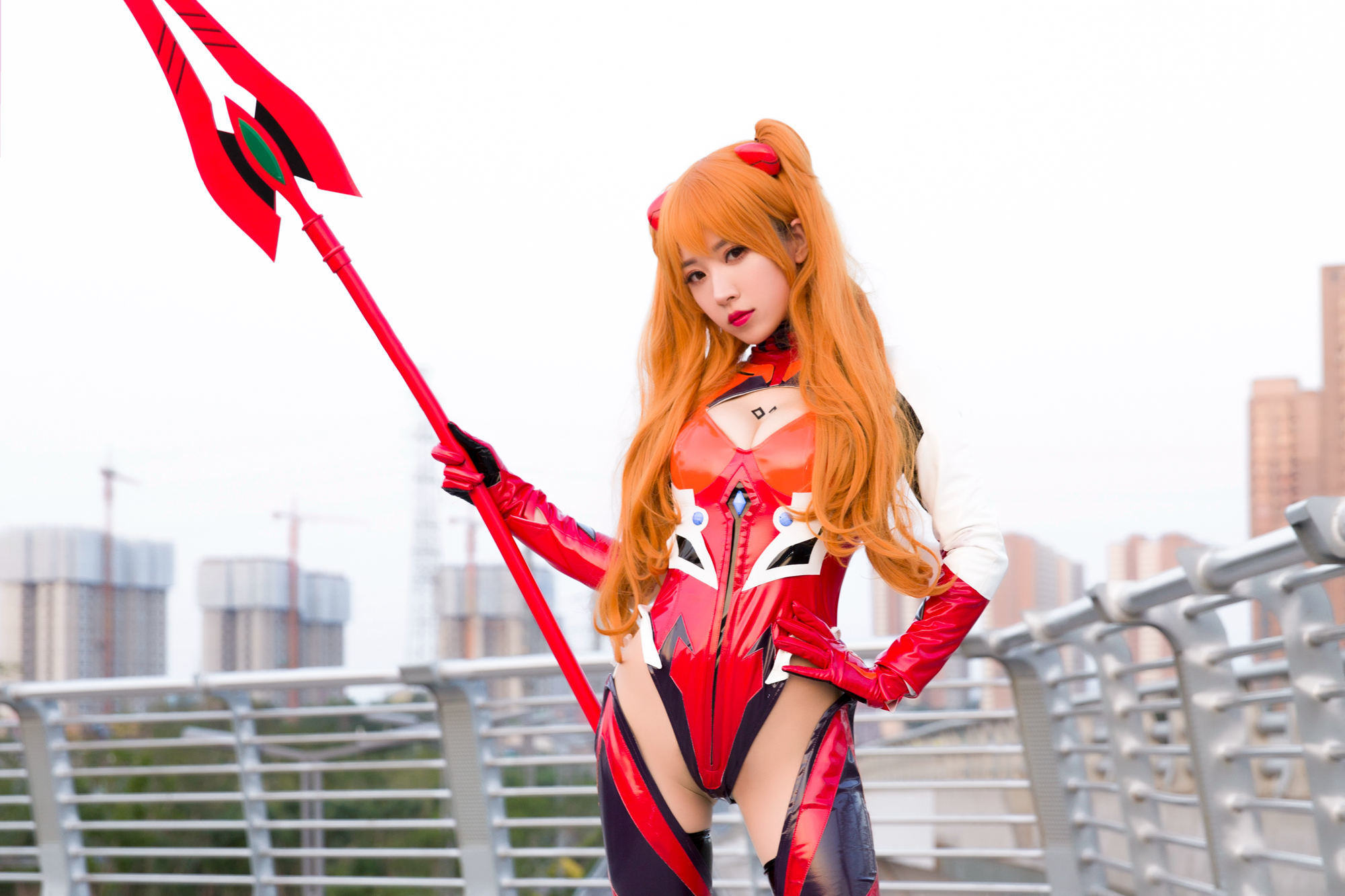 COS Welfare] Douyu Streamer Little Witch Luna - Asuka Oily Shiny Version