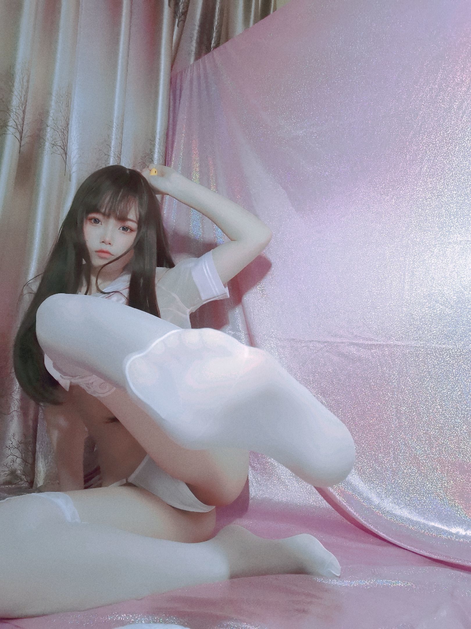 Cosplay Welfare] July Meowzi - Pink Tender Sailor Suit