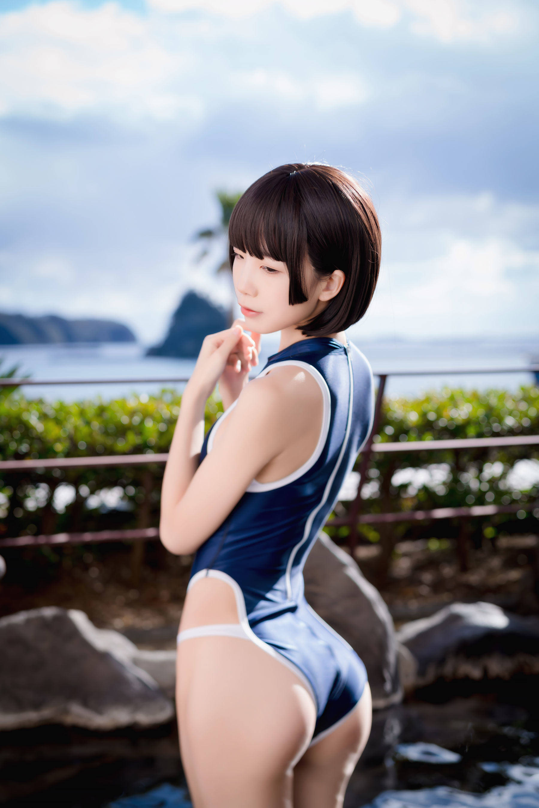 COS Welfare] Anime Blogger Shuimiao Aqua - Competitive Swimsuit