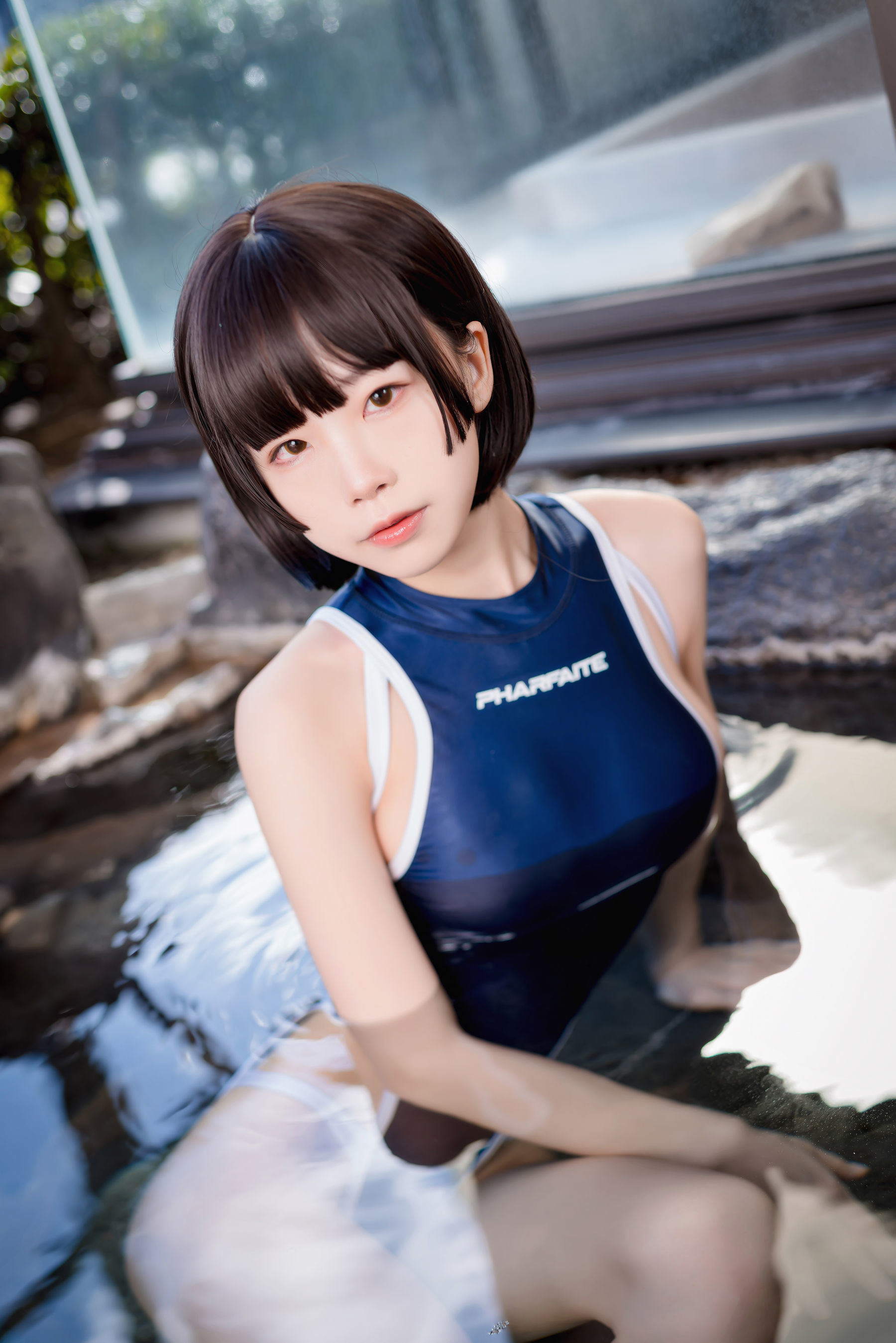 COS Welfare] Anime Blogger Shuimiao Aqua - Competitive Swimsuit