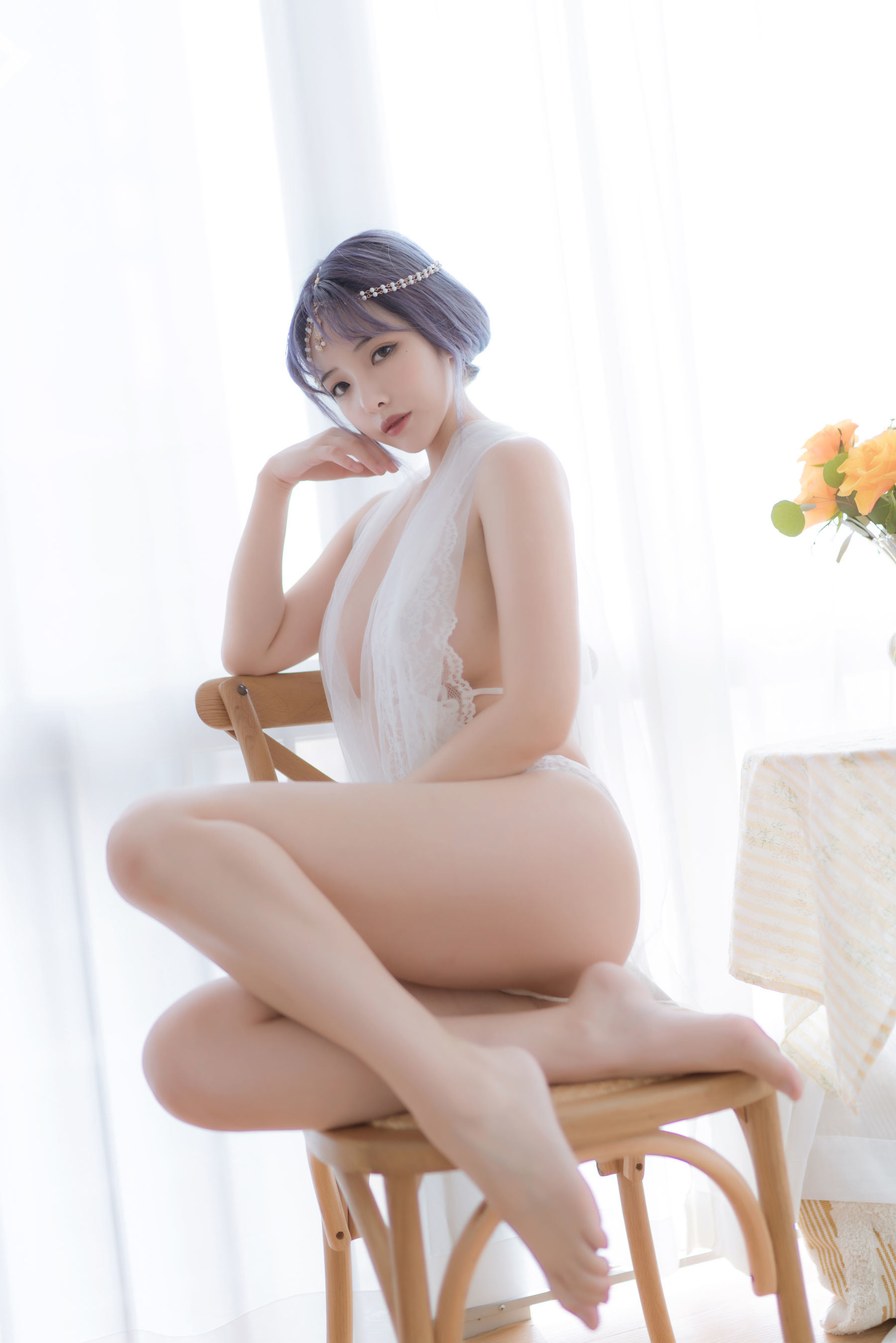 COS福利] 動漫博主雯妹 - 白色希臘