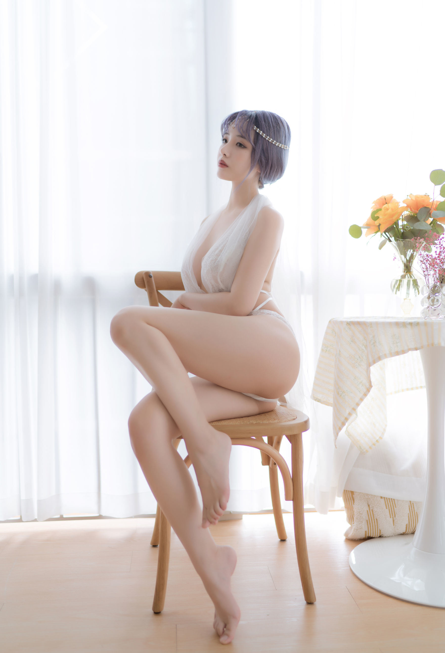 COS福利] 動漫博主雯妹 - 白色希臘