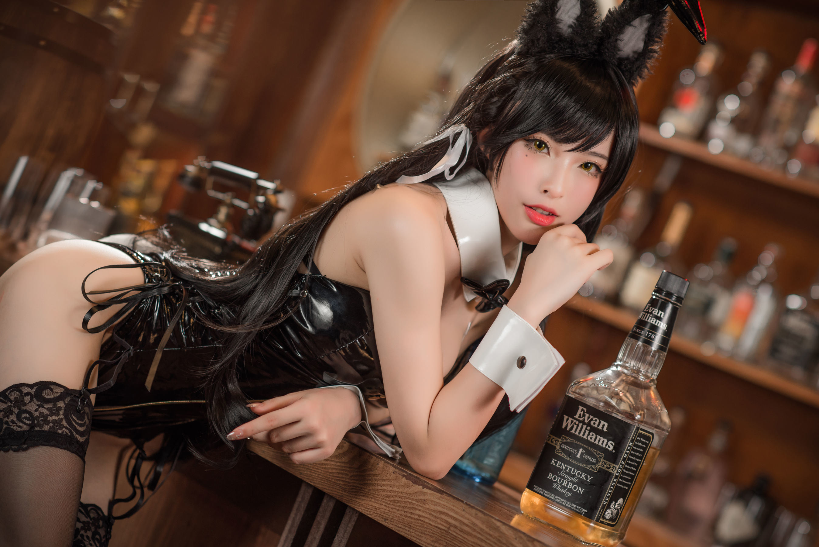 コスプレ特典] 美女 清水由乃 - 愛宕 バニーガール