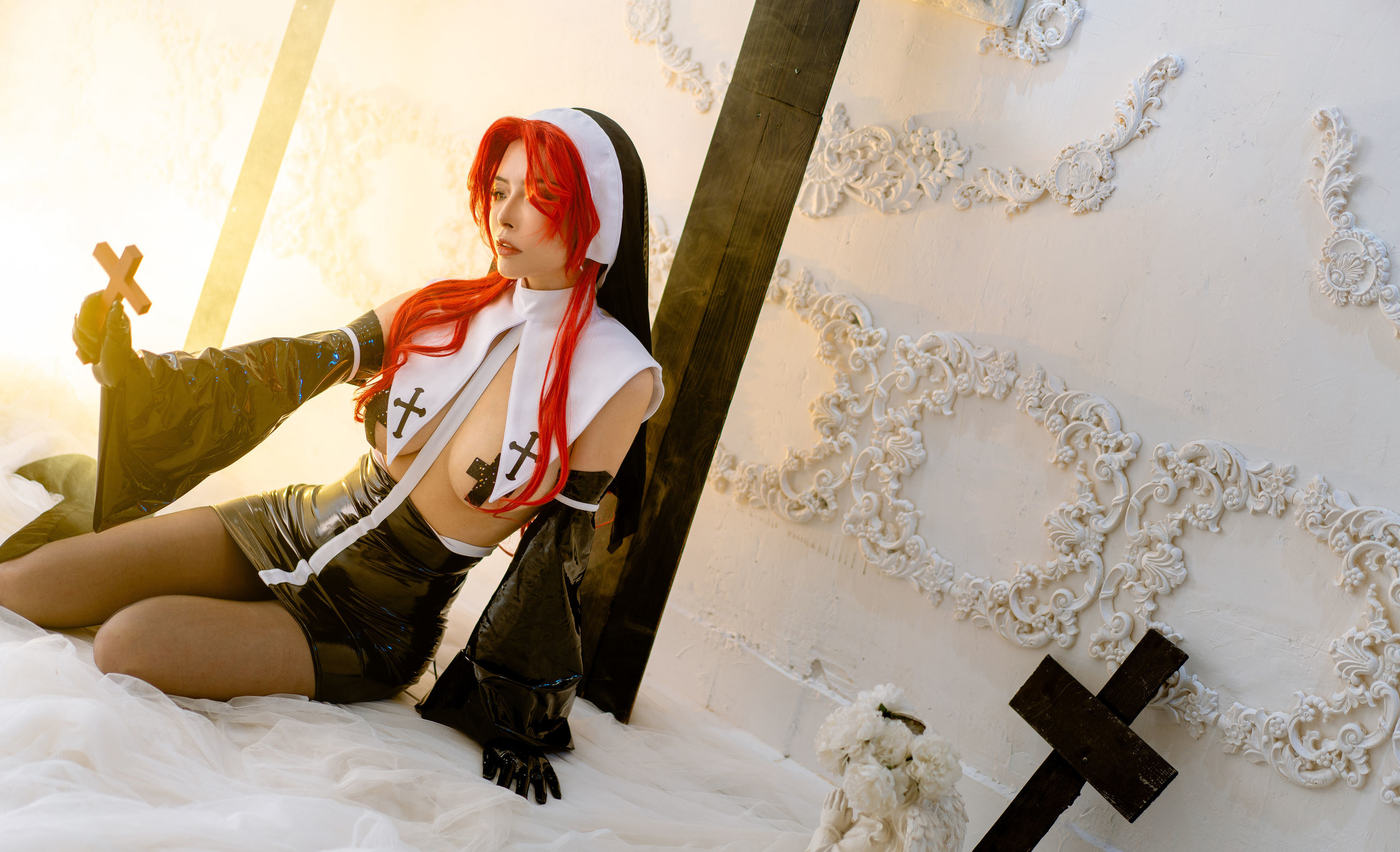 Cosplay Welfare] Qiu and Corgi (Xia Xiao Qiu Qiu) - Red-Haired Nun