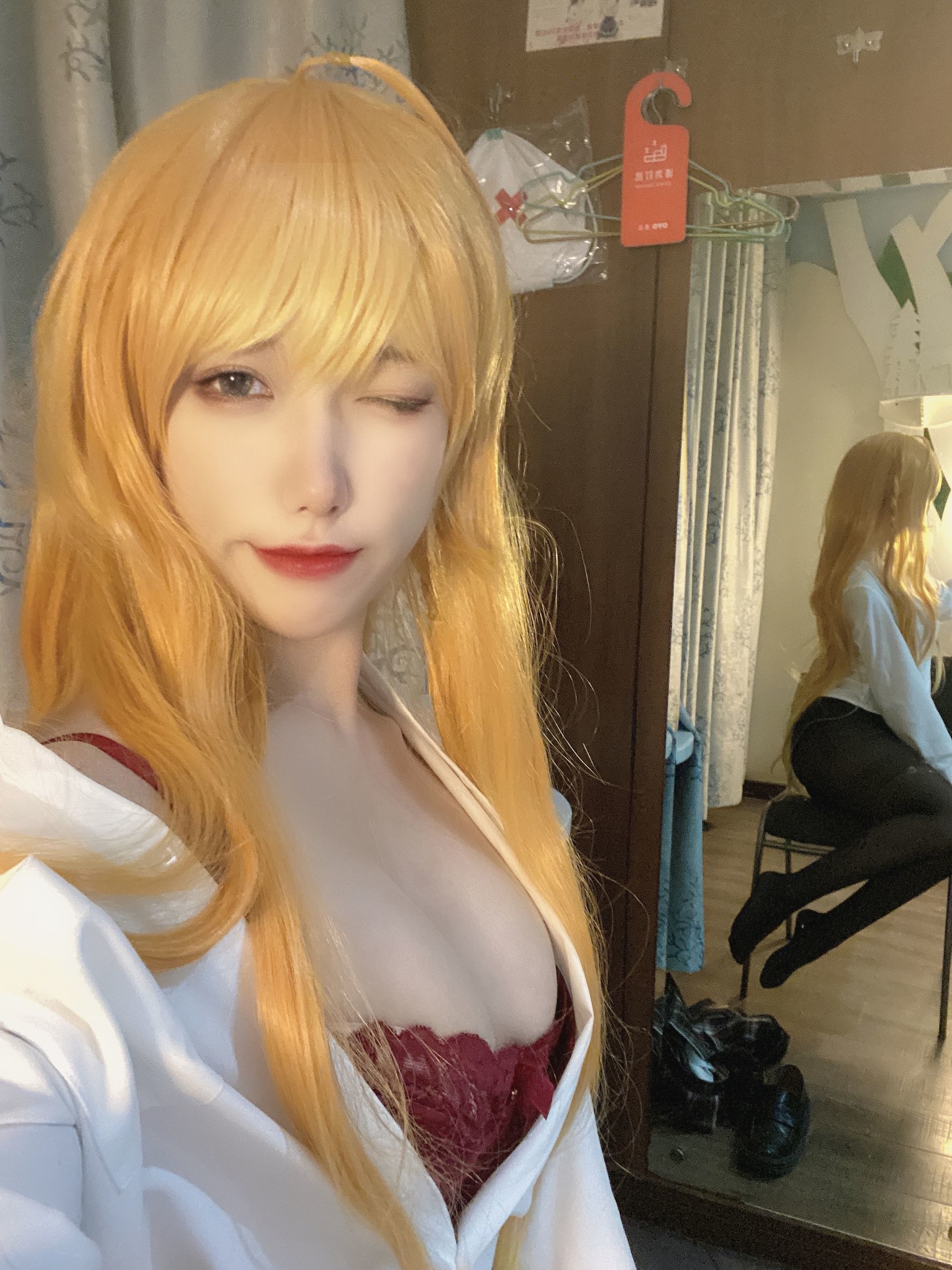 Cosplay Welfare] Yuyuan Yuzi SJ_ - Golden Hair Delinquent JK