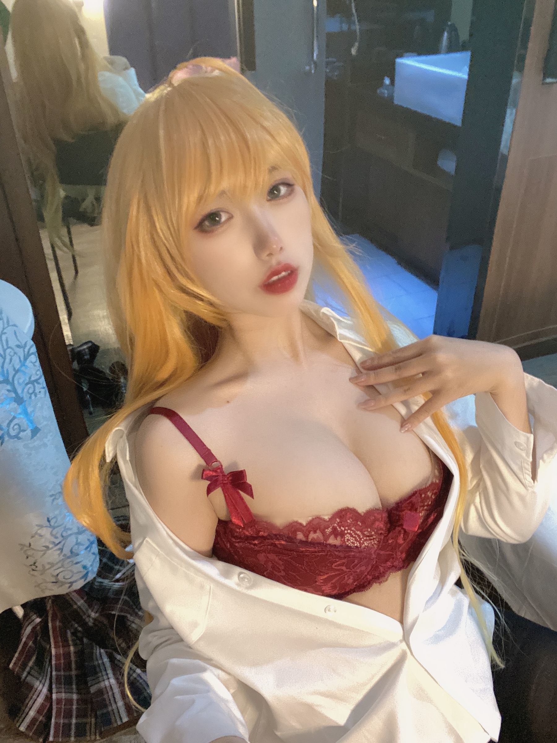 Cosplay Welfare] Yuyuan Yuzi SJ_ - Golden Hair Delinquent JK