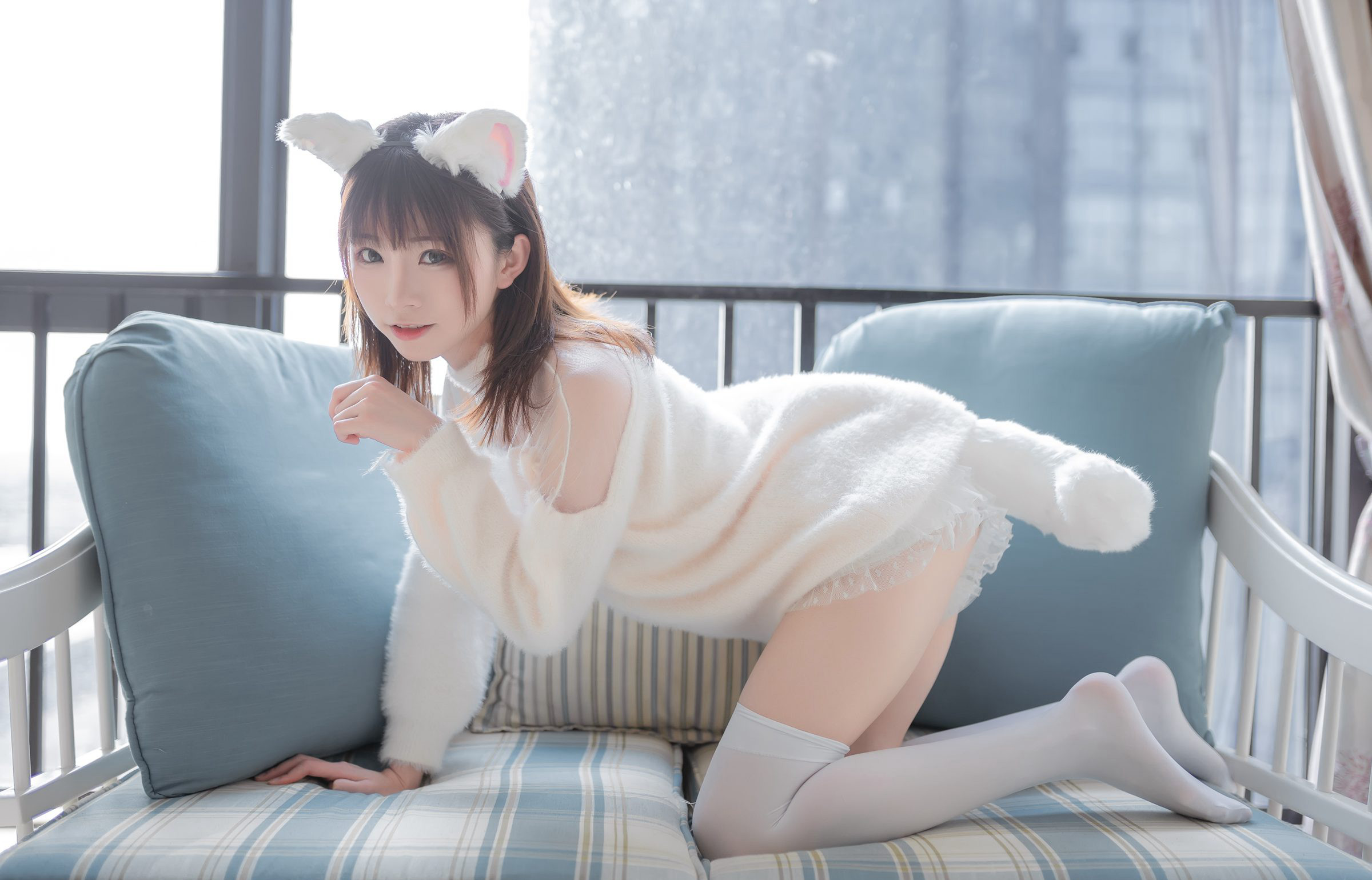 綺太郎白絲美腿大尺度美腿高清cosplay超污圖