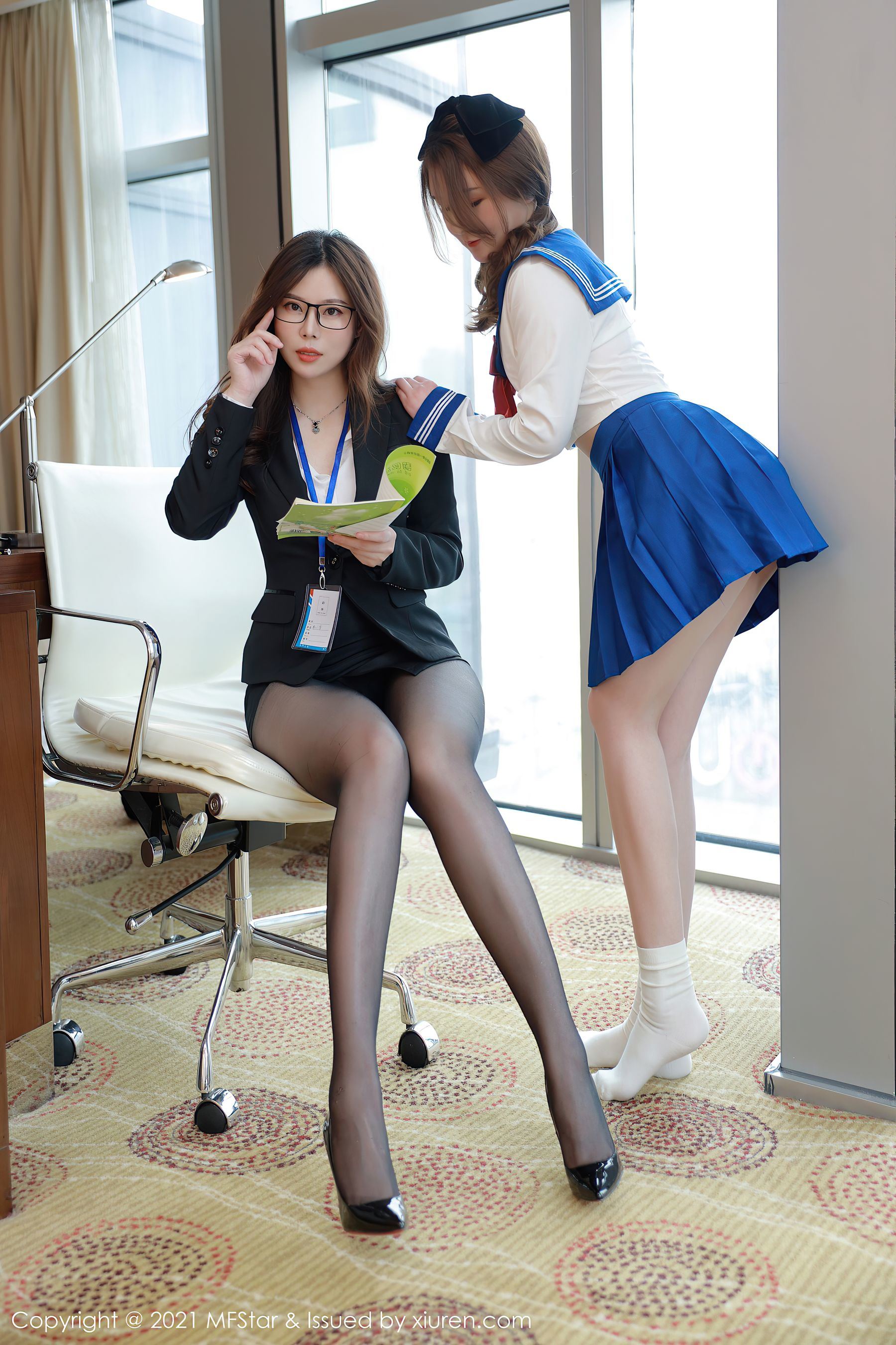 模范學院MFStar] Vol.451 白茹雪艾比&匿名 模特合集