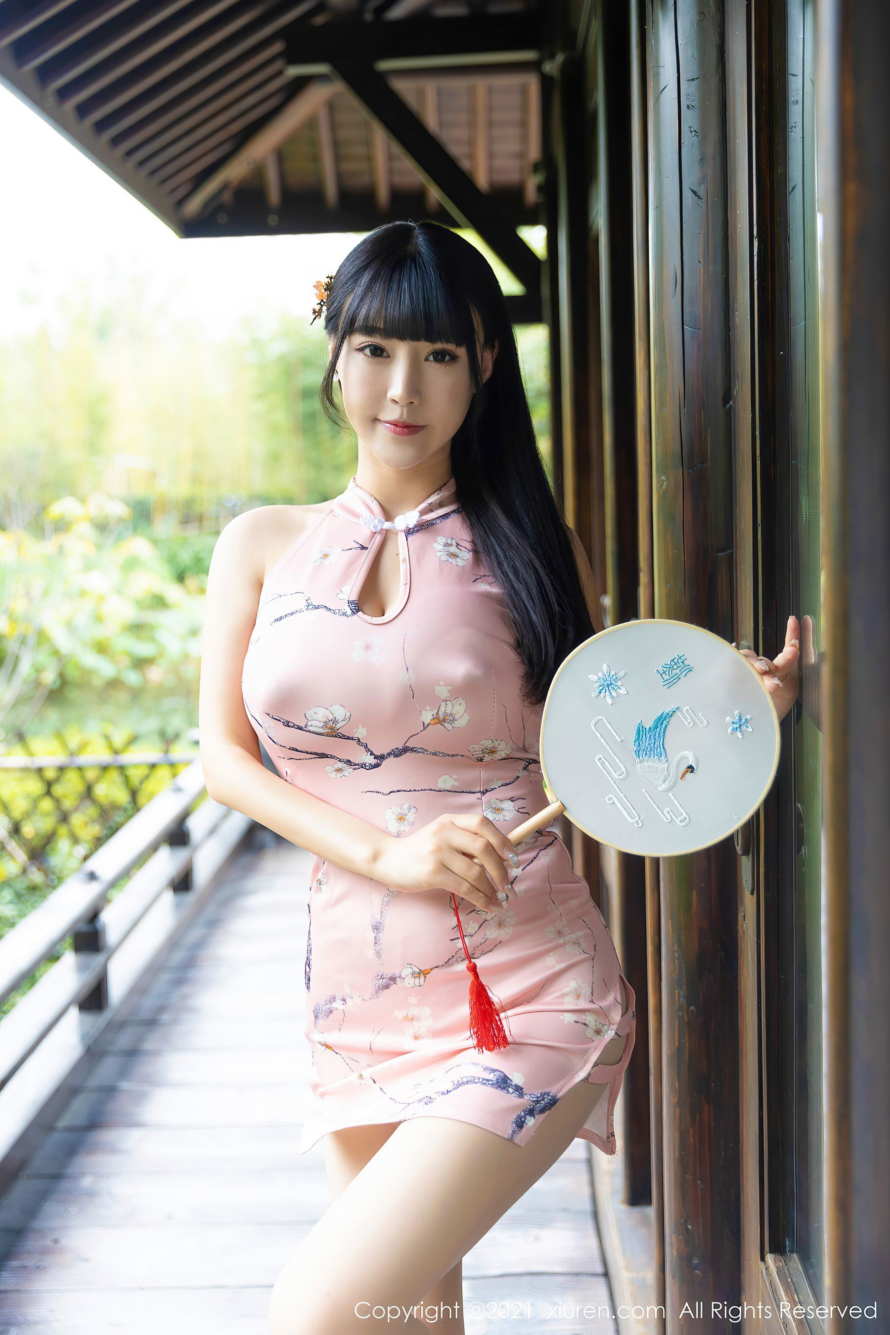 Xiuren] No.3008 Zhu Ke'er Flower & Yue'er Yueer