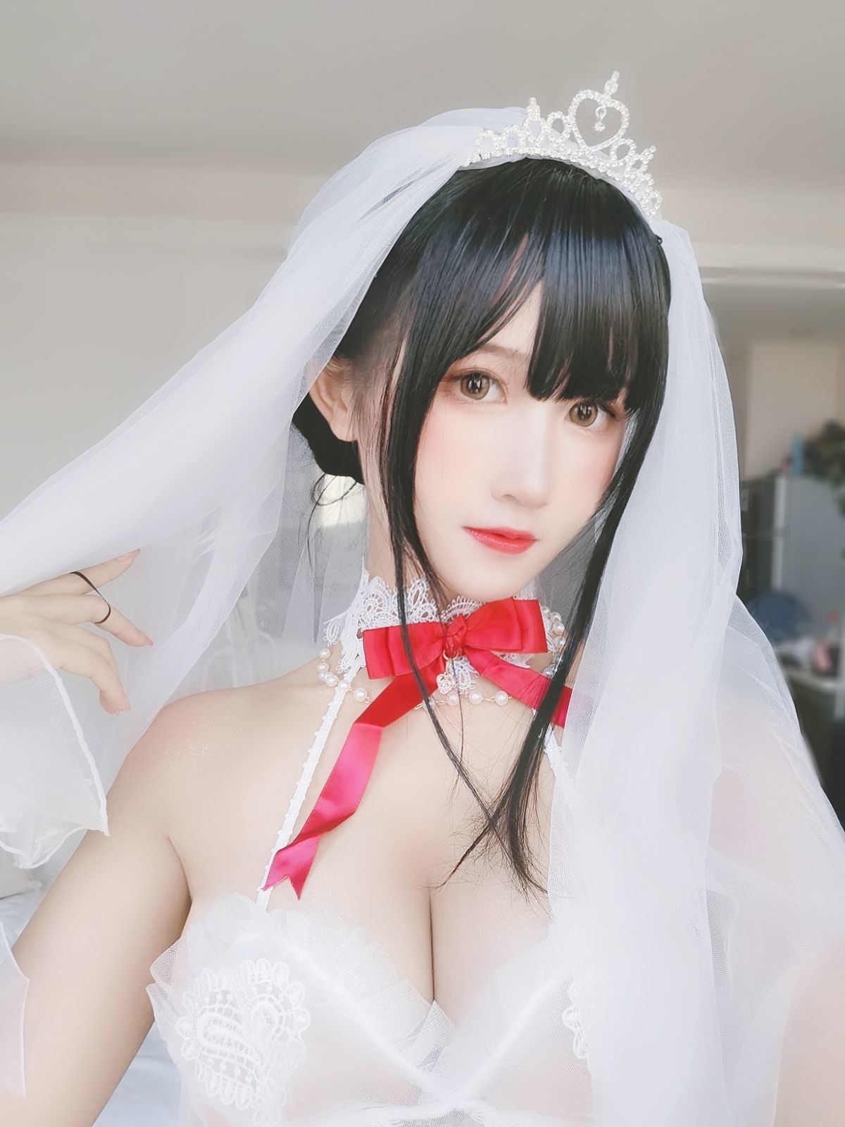 COS福利] 微博妹子三度_69 - 婚紗孔雀翎