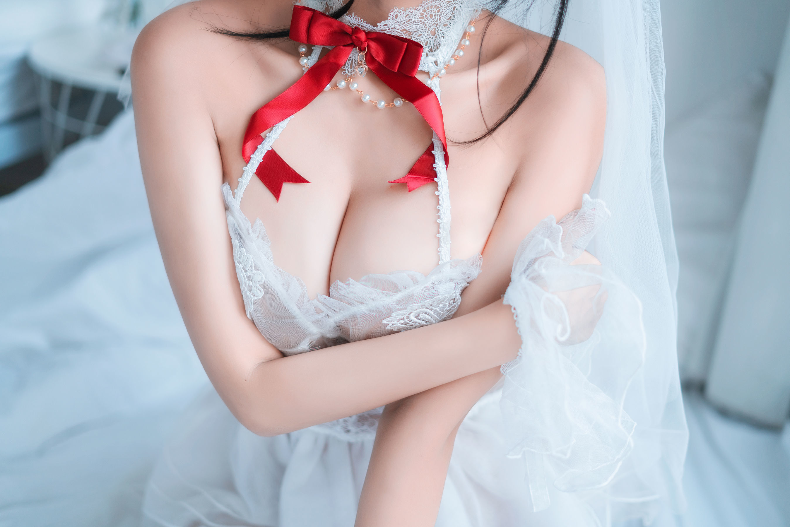 COS福利] 微博妹子三度_69 - 婚紗孔雀翎