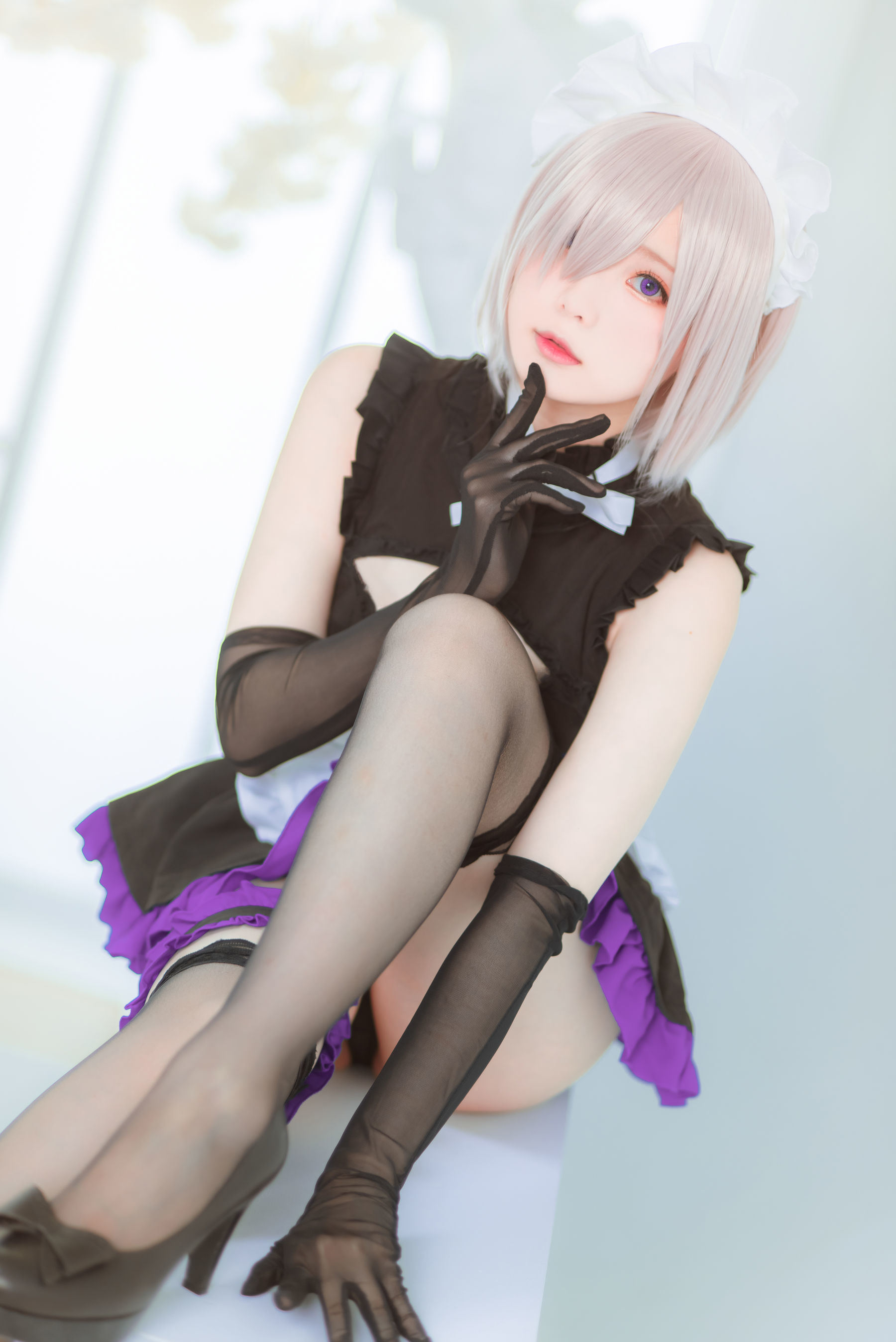 Cosplay Phúc Lợi] Cô gái Weibo Shuangyue shimo - Mashu Nữ Phục