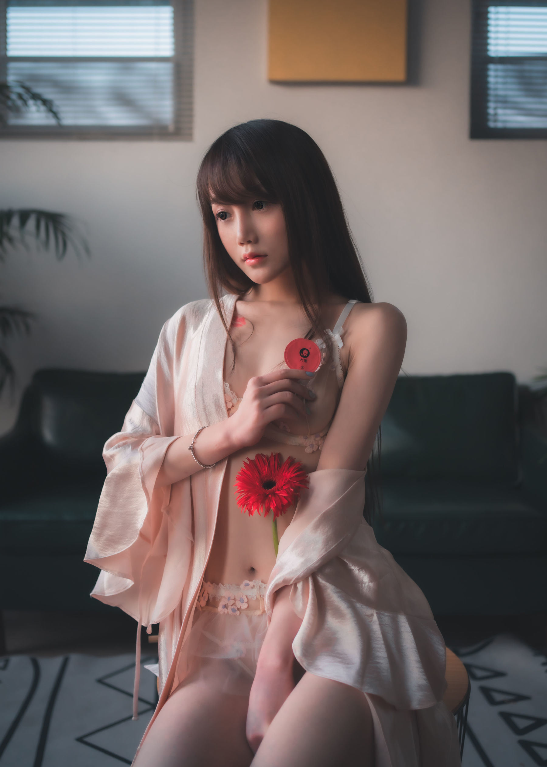 COS福利] COS少女星野咪兔 - 花吃了那女孩