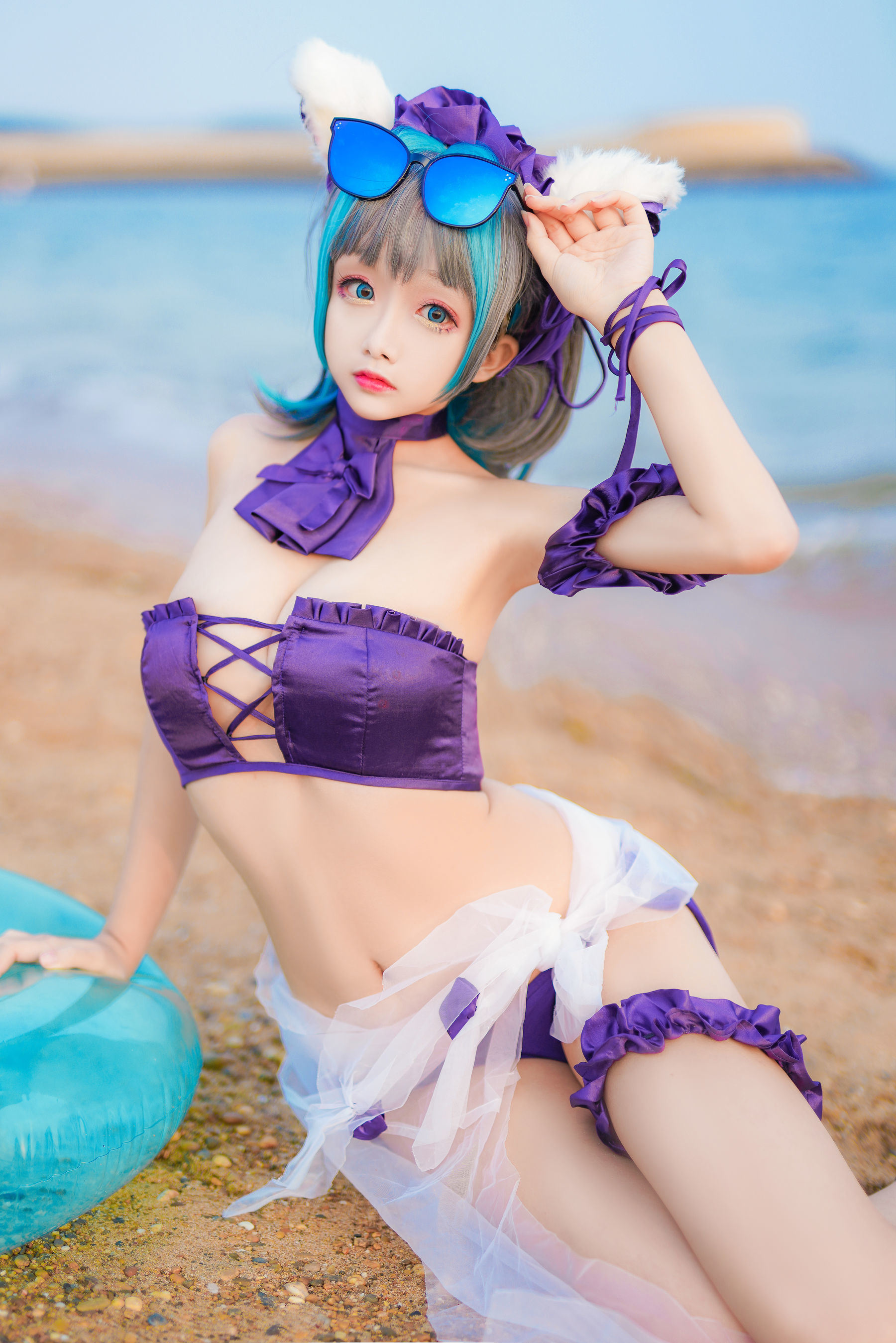 COS Welfare] Cosplay Ri Nai Jiao - Cheshire Cat Swimsuit
