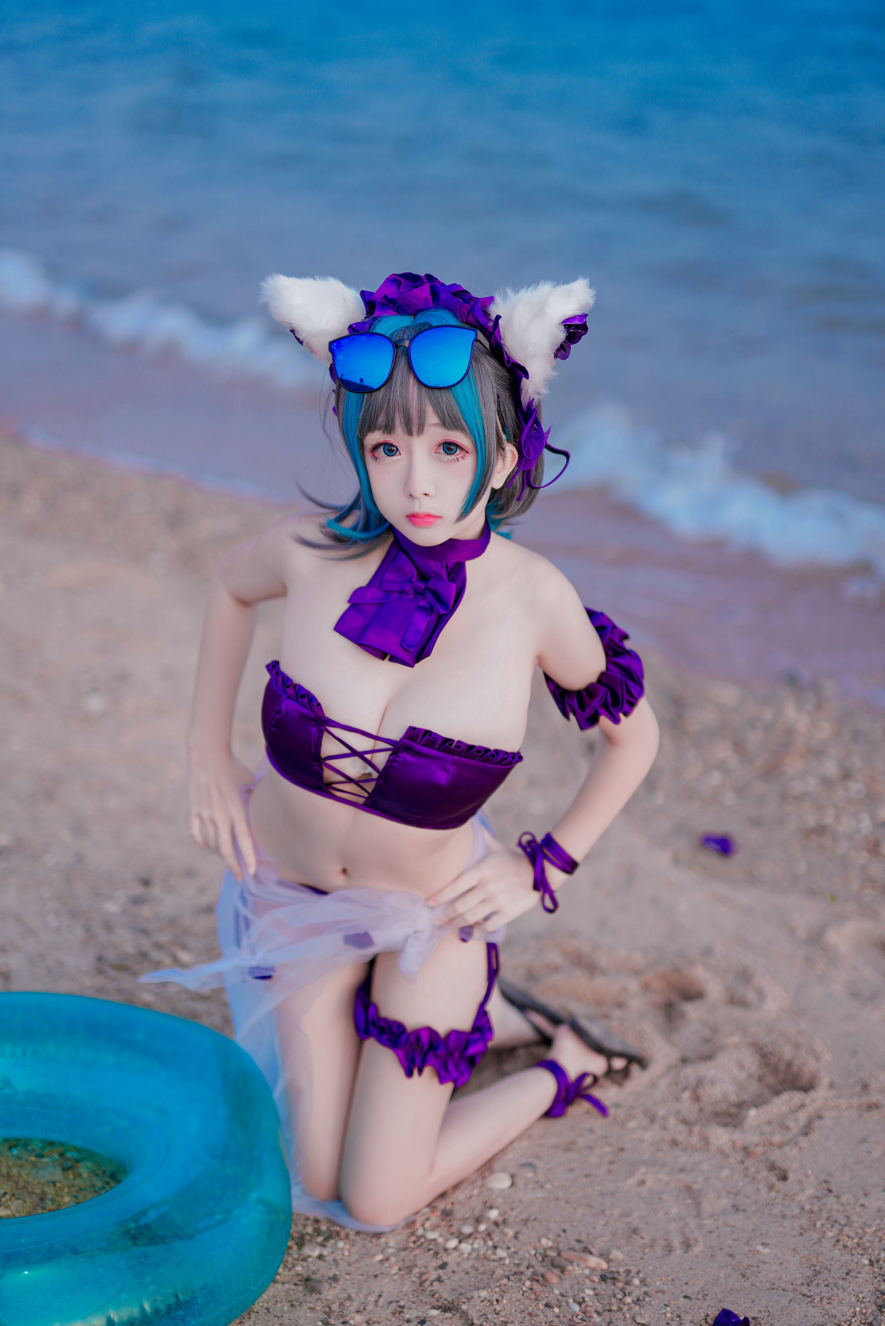 COS Welfare] Cosplay Ri Nai Jiao - Cheshire Cat Swimsuit