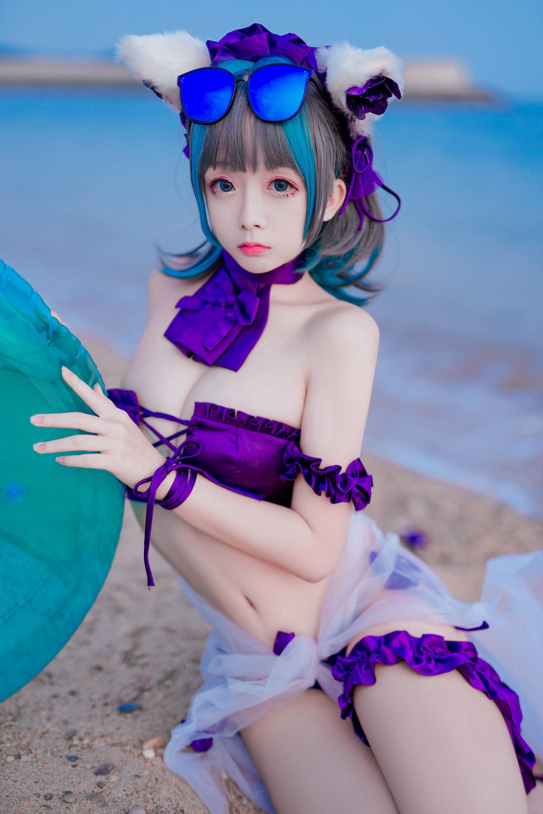 COS Welfare] Cosplay Ri Nai Jiao - Cheshire Cat Swimsuit