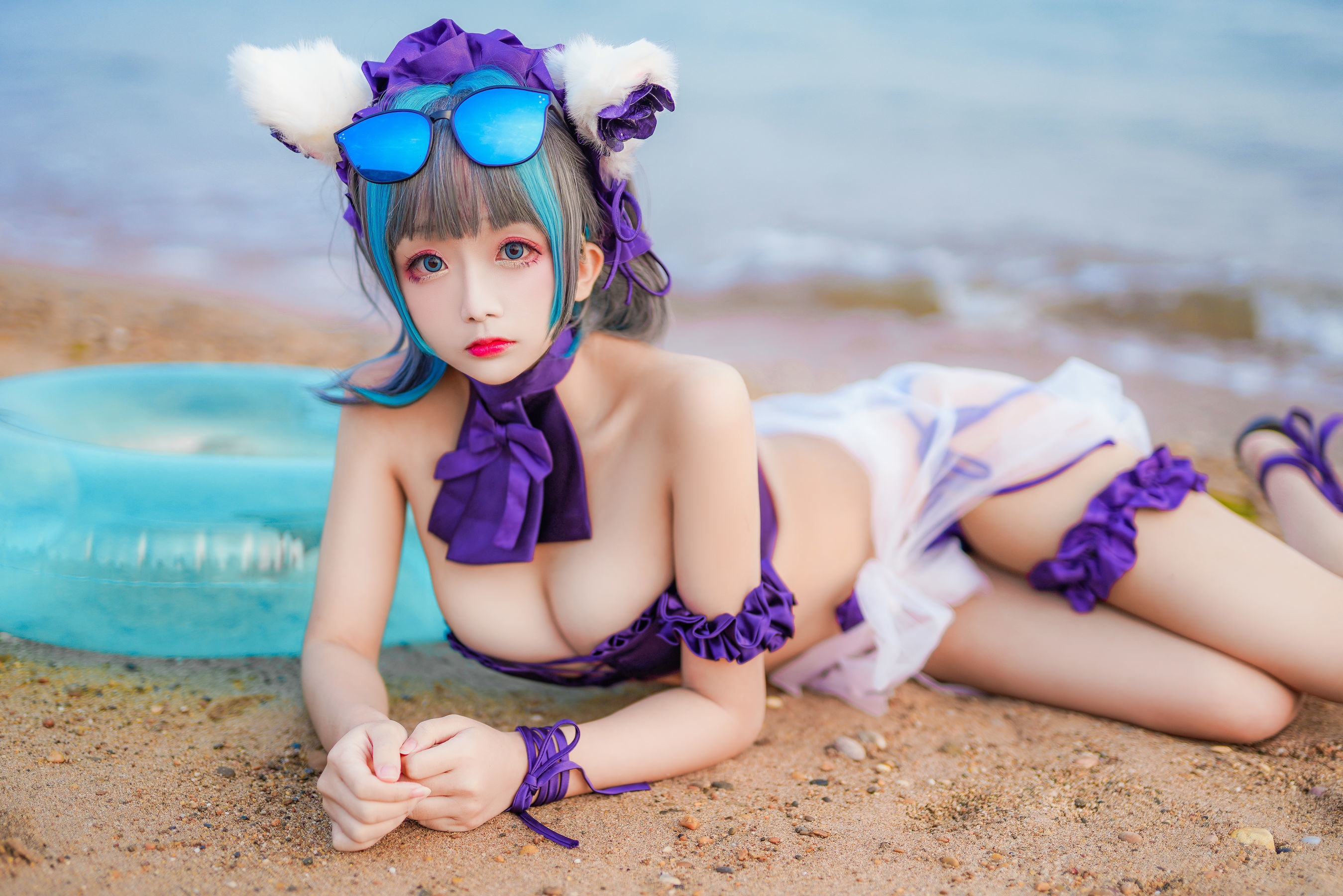 COS Welfare] Cosplay Ri Nai Jiao - Cheshire Cat Swimsuit