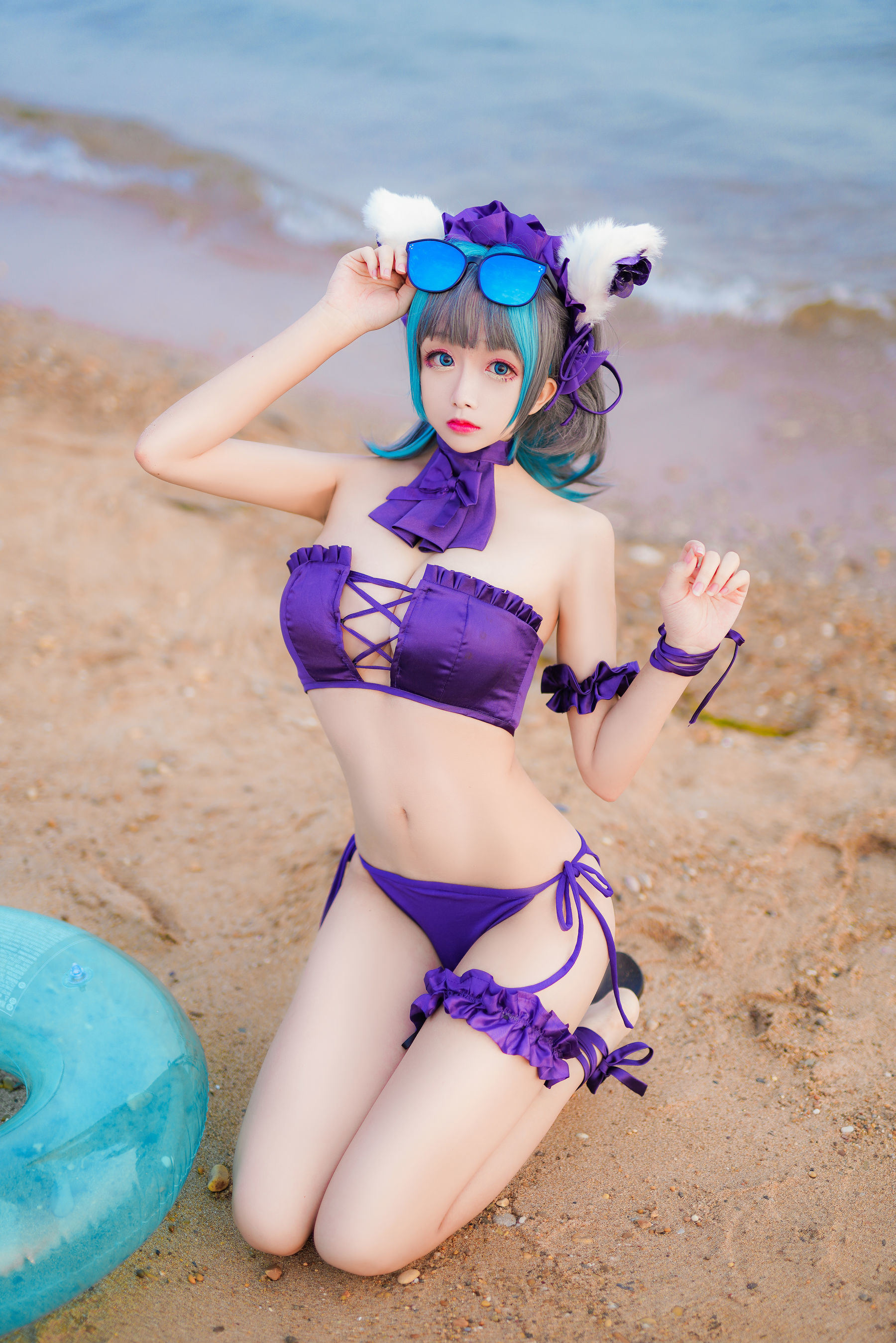 COS Welfare] Cosplay Ri Nai Jiao - Cheshire Cat Swimsuit