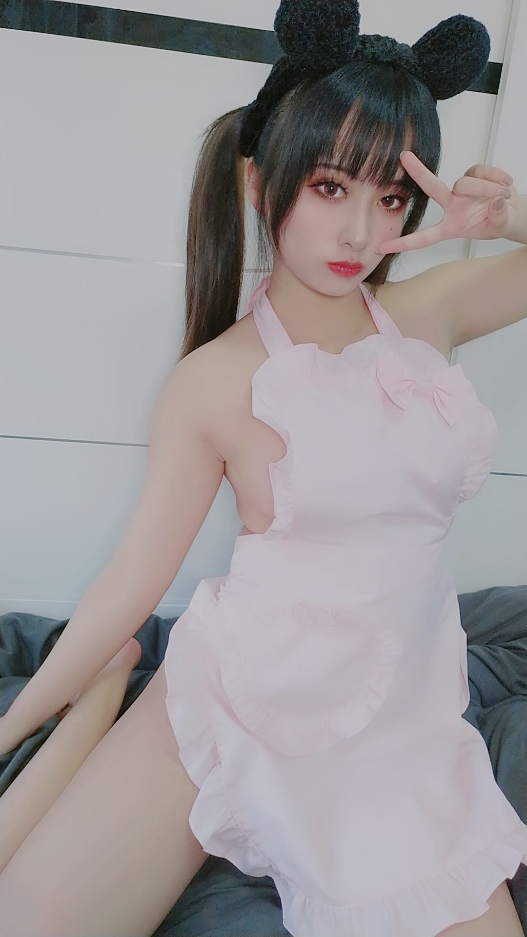 Phúc lợi COS] Blogger Anime  belle SAMA - Tạp dề mèokitty