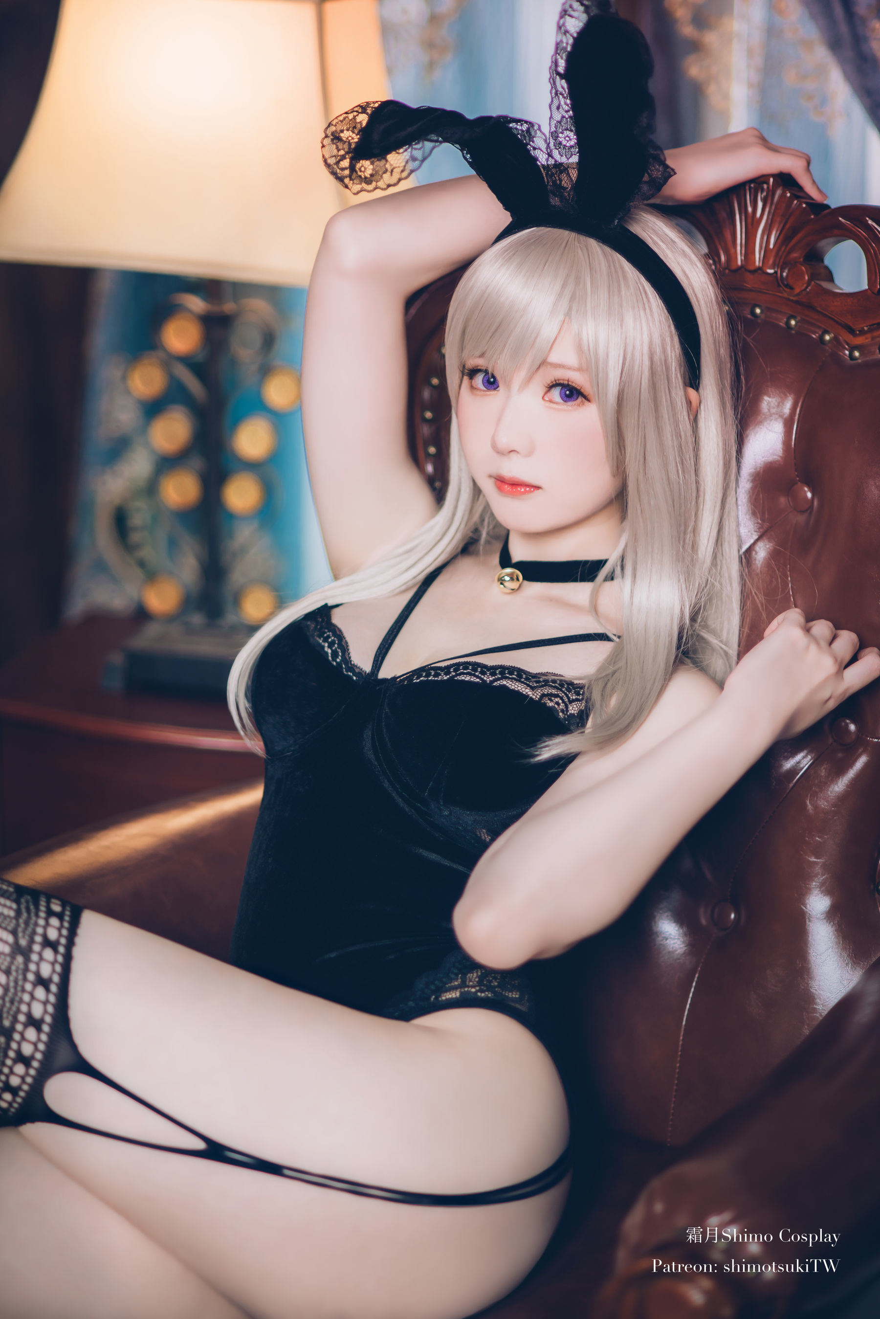 COS Phúc lợi] Weibo cô gái Sương Nguyệt Shimo - Thỏ Đen