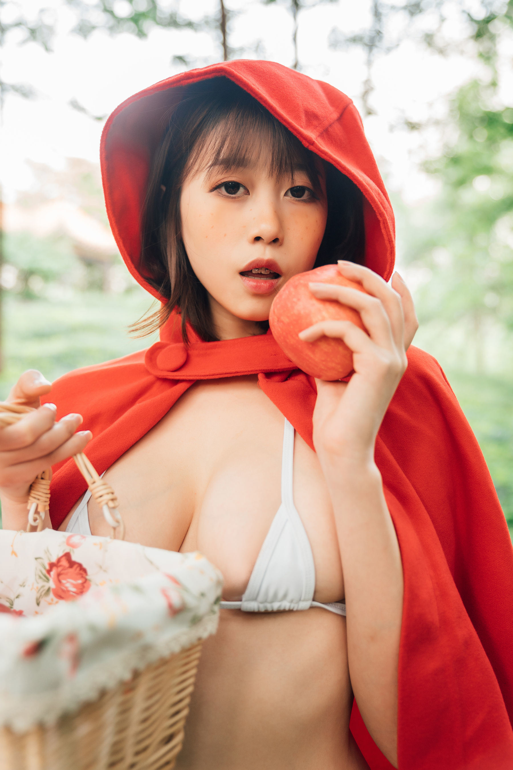 COS福利] 萌妹奈汐醬nice - 大紅帽