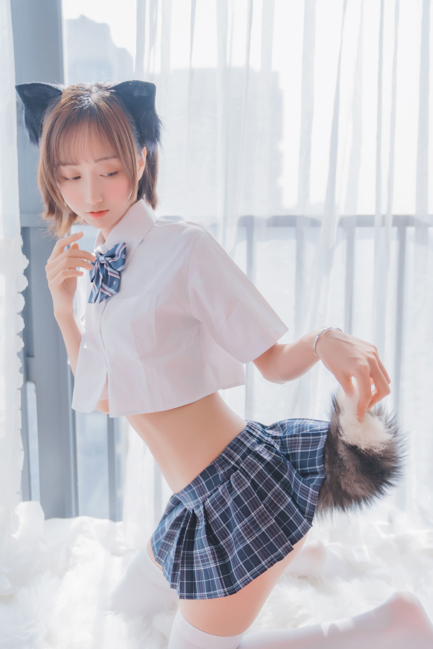 COS Phúc lợi] Hệ moe chị gái Mộc Miên Miên OwO - Mèo trong lòng