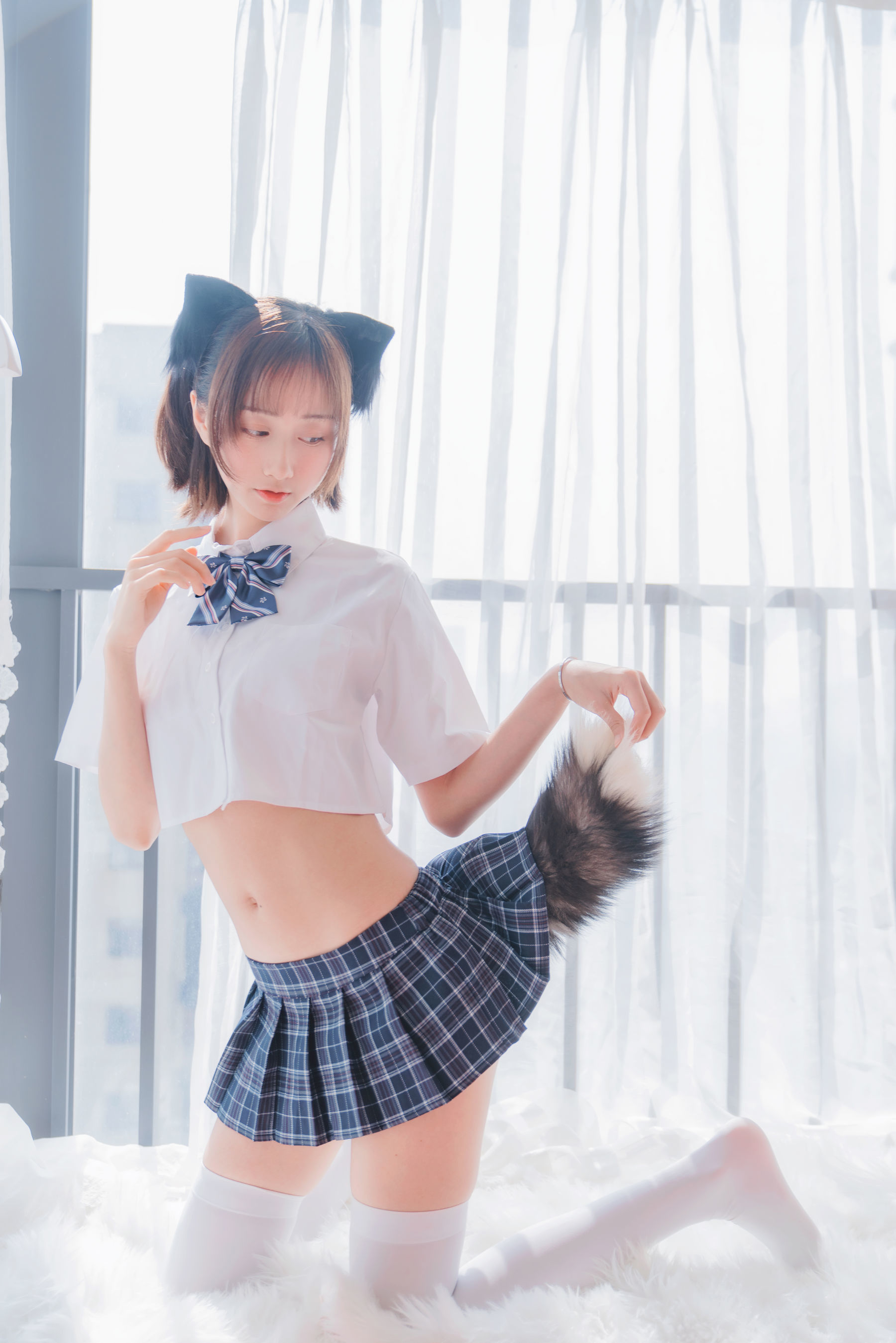 COS Phúc lợi] Hệ moe chị gái Mộc Miên Miên OwO - Mèo trong lòng