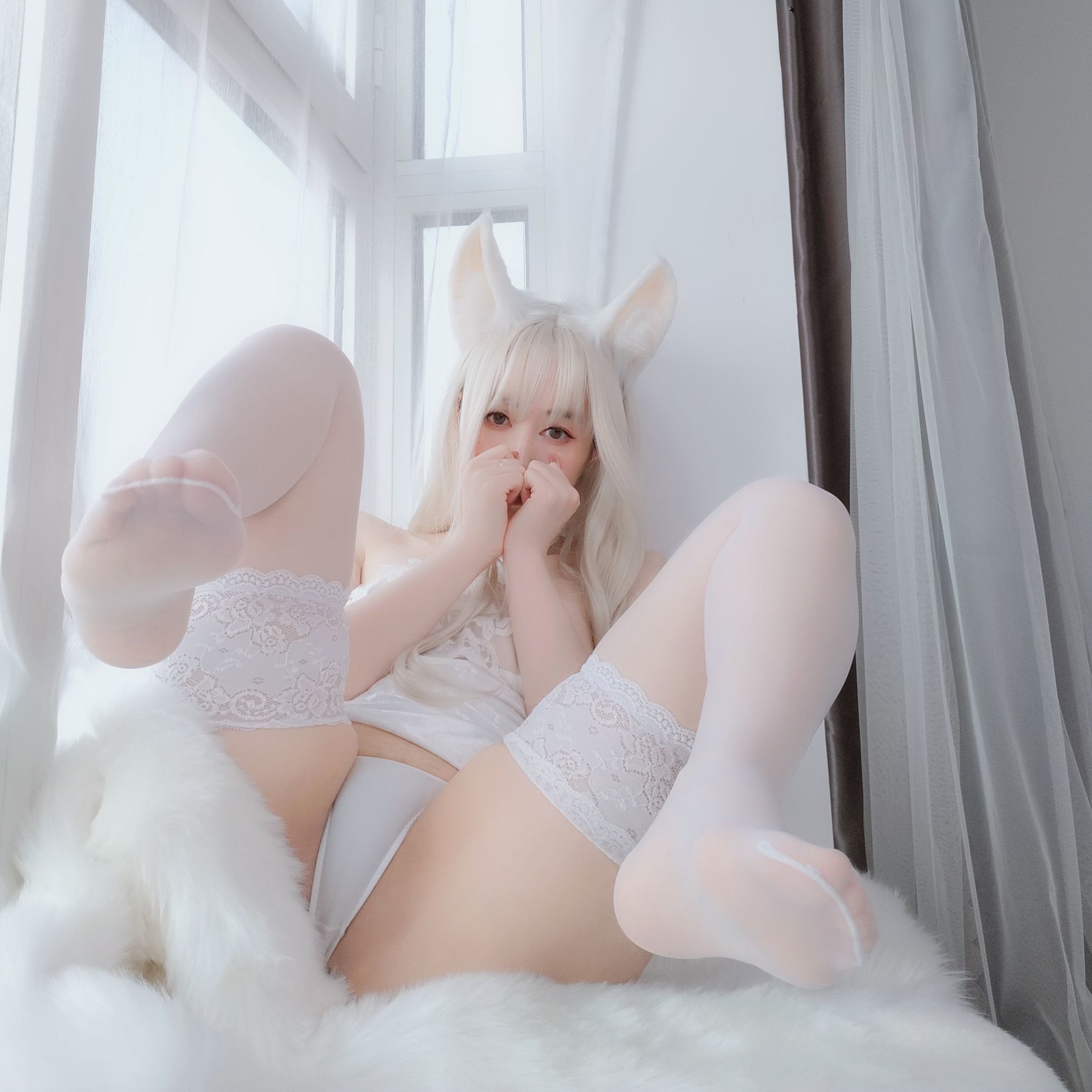 COS Phúc lợi] Coser Chị Bạc - Thỏ Trắng