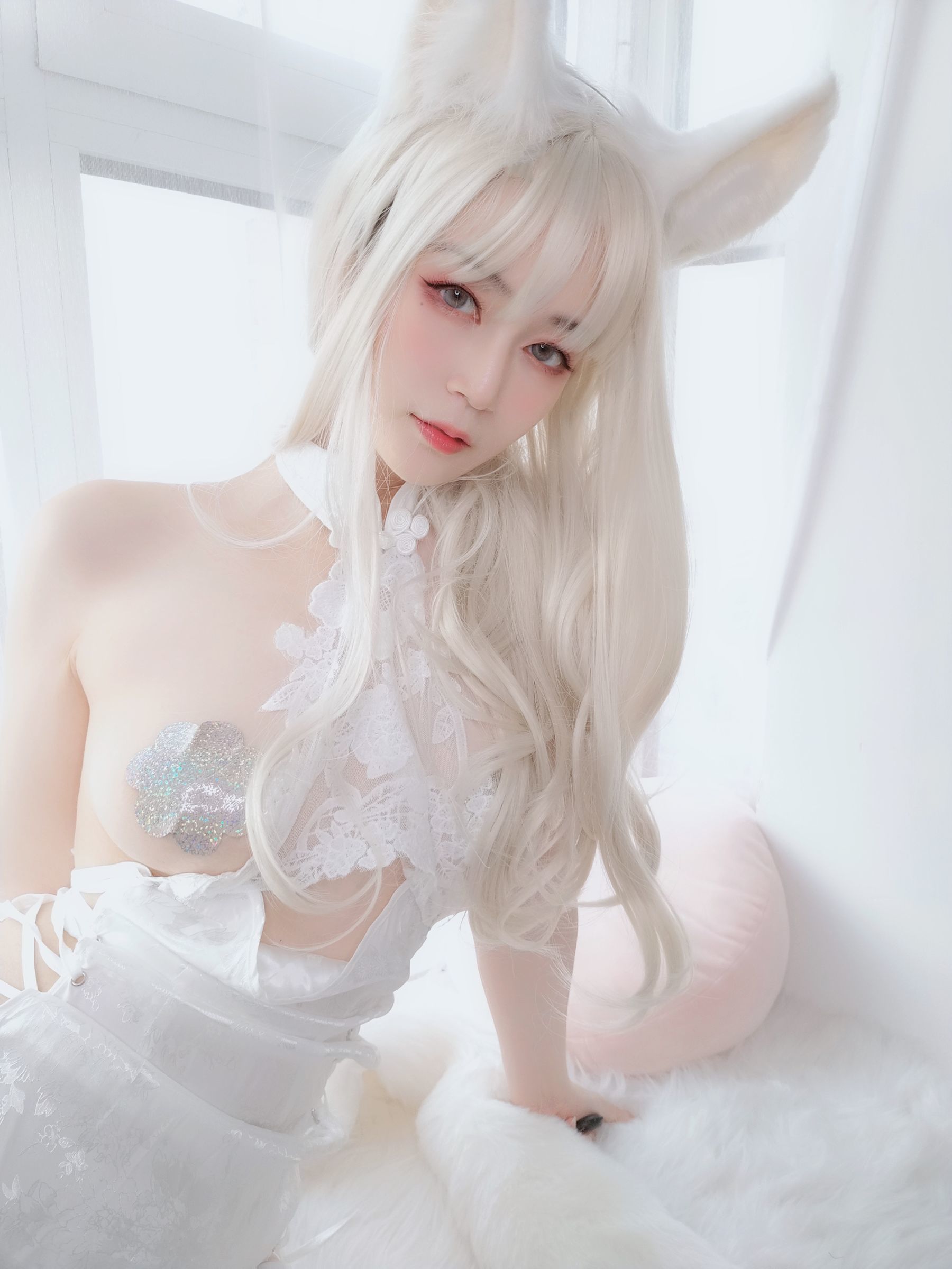 COS Phúc lợi] Coser Chị Bạc - Thỏ Trắng