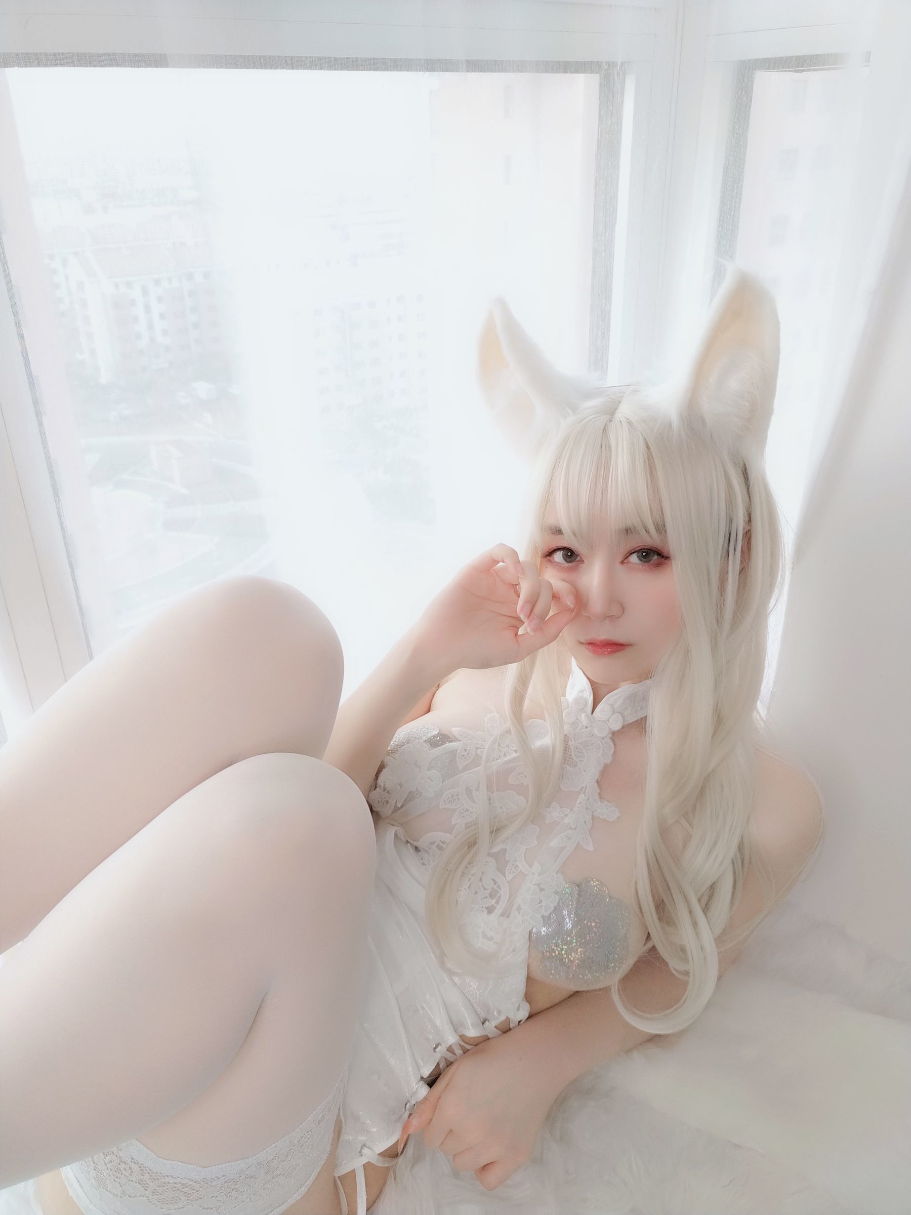 COS Phúc lợi] Coser Chị Bạc - Thỏ Trắng
