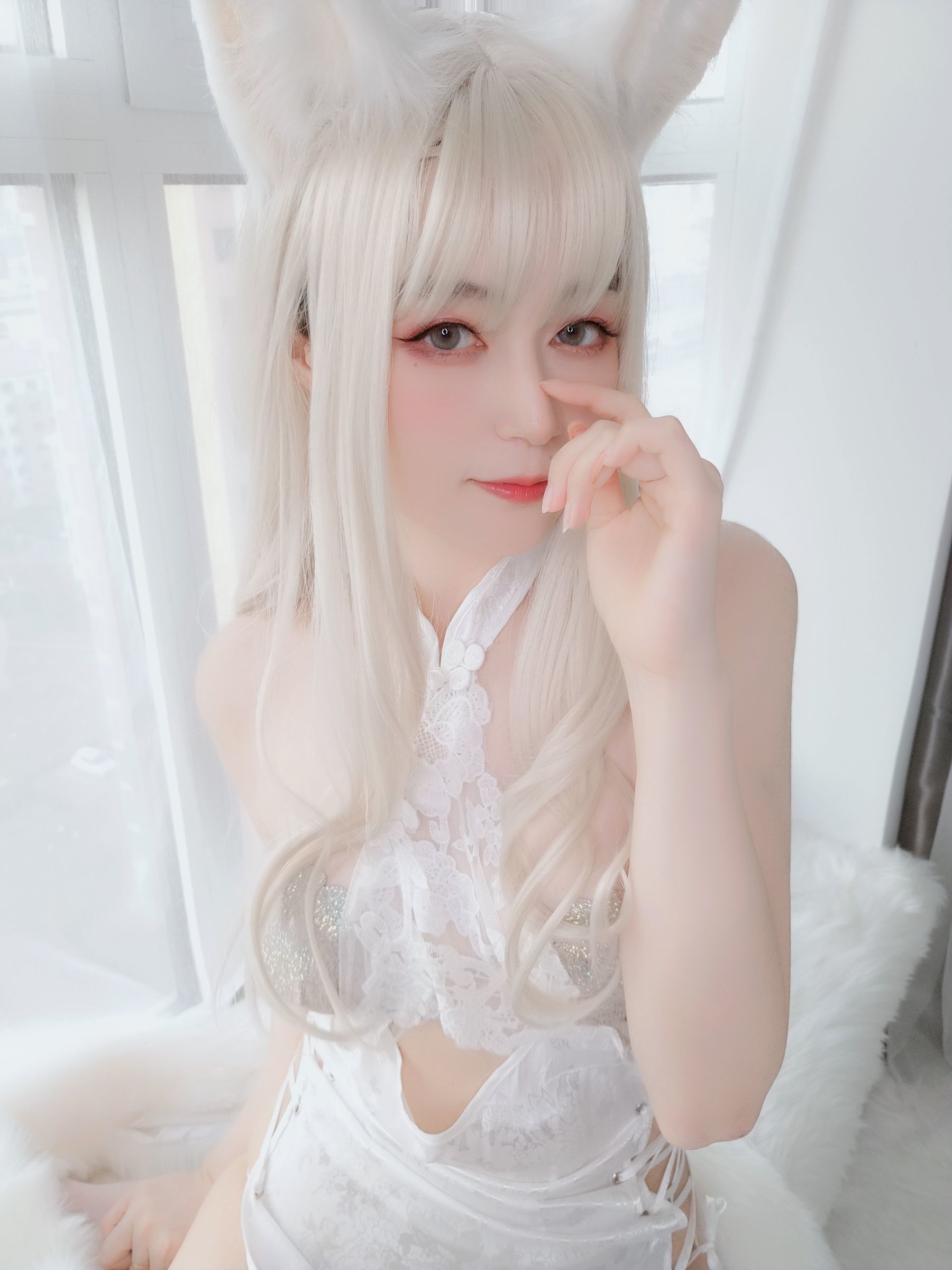 COS Phúc lợi] Coser Chị Bạc - Thỏ Trắng