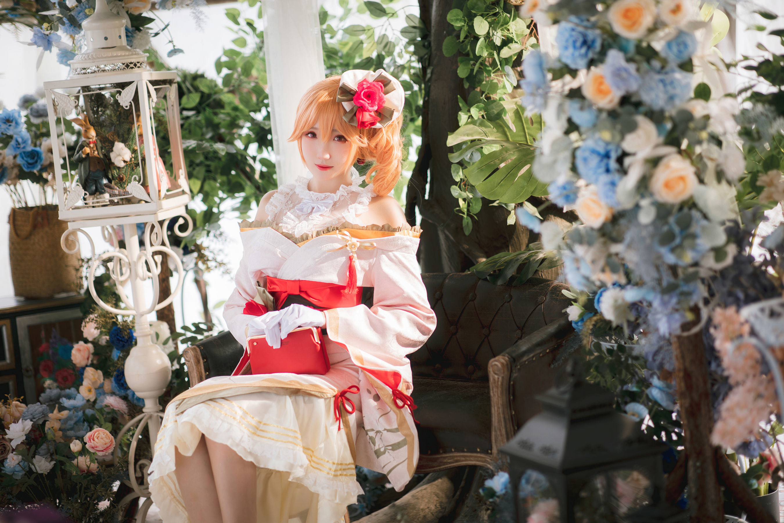 COS Phúc lợi] Coser Guaxi Jiang Phúc lợi - Azur Lane Richelieu Kimono