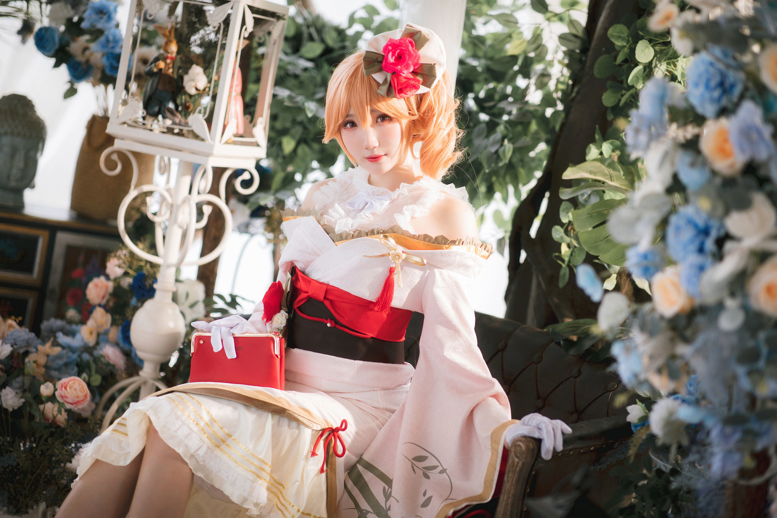 COS Phúc lợi] Coser Guaxi Jiang Phúc lợi - Azur Lane Richelieu Kimono