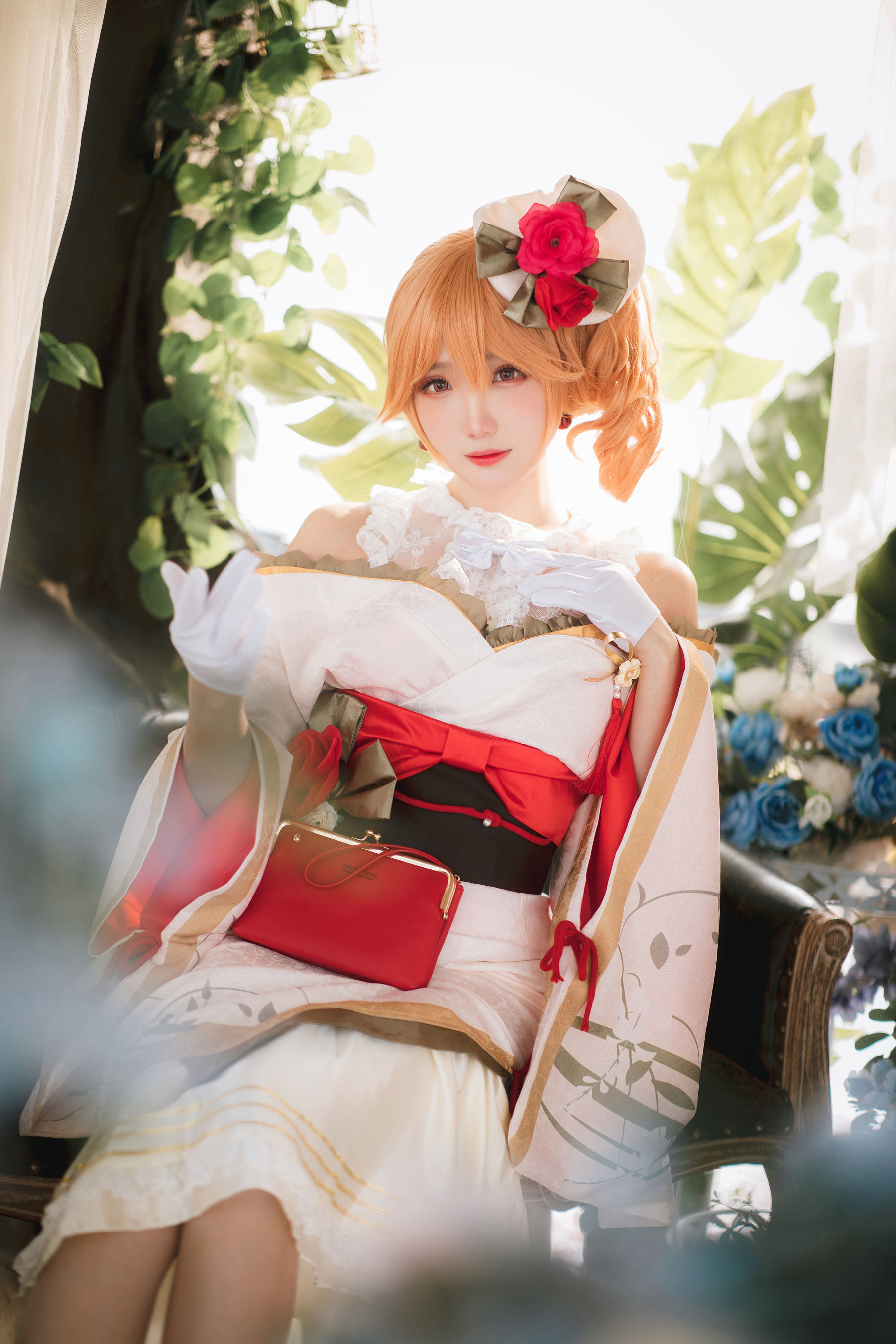 COS Phúc lợi] Coser Guaxi Jiang Phúc lợi - Azur Lane Richelieu Kimono