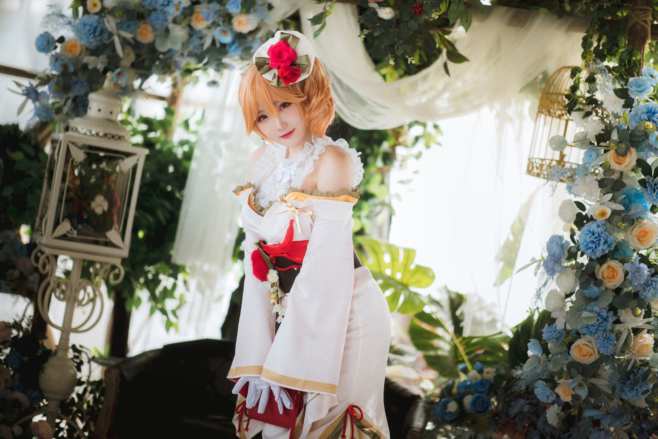 COS Phúc lợi] Coser Guaxi Jiang Phúc lợi - Azur Lane Richelieu Kimono
