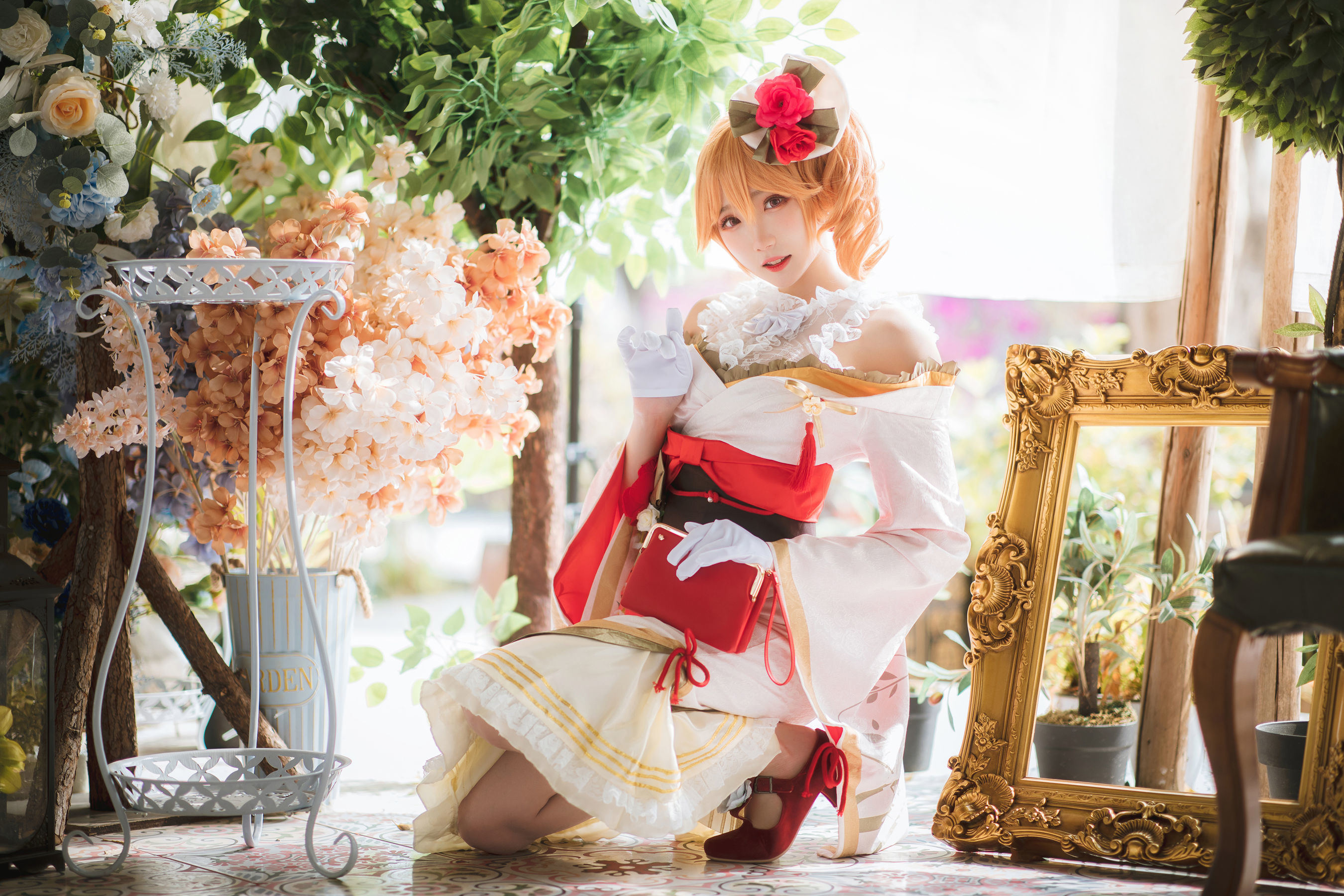 COS Phúc lợi] Coser Guaxi Jiang Phúc lợi - Azur Lane Richelieu Kimono