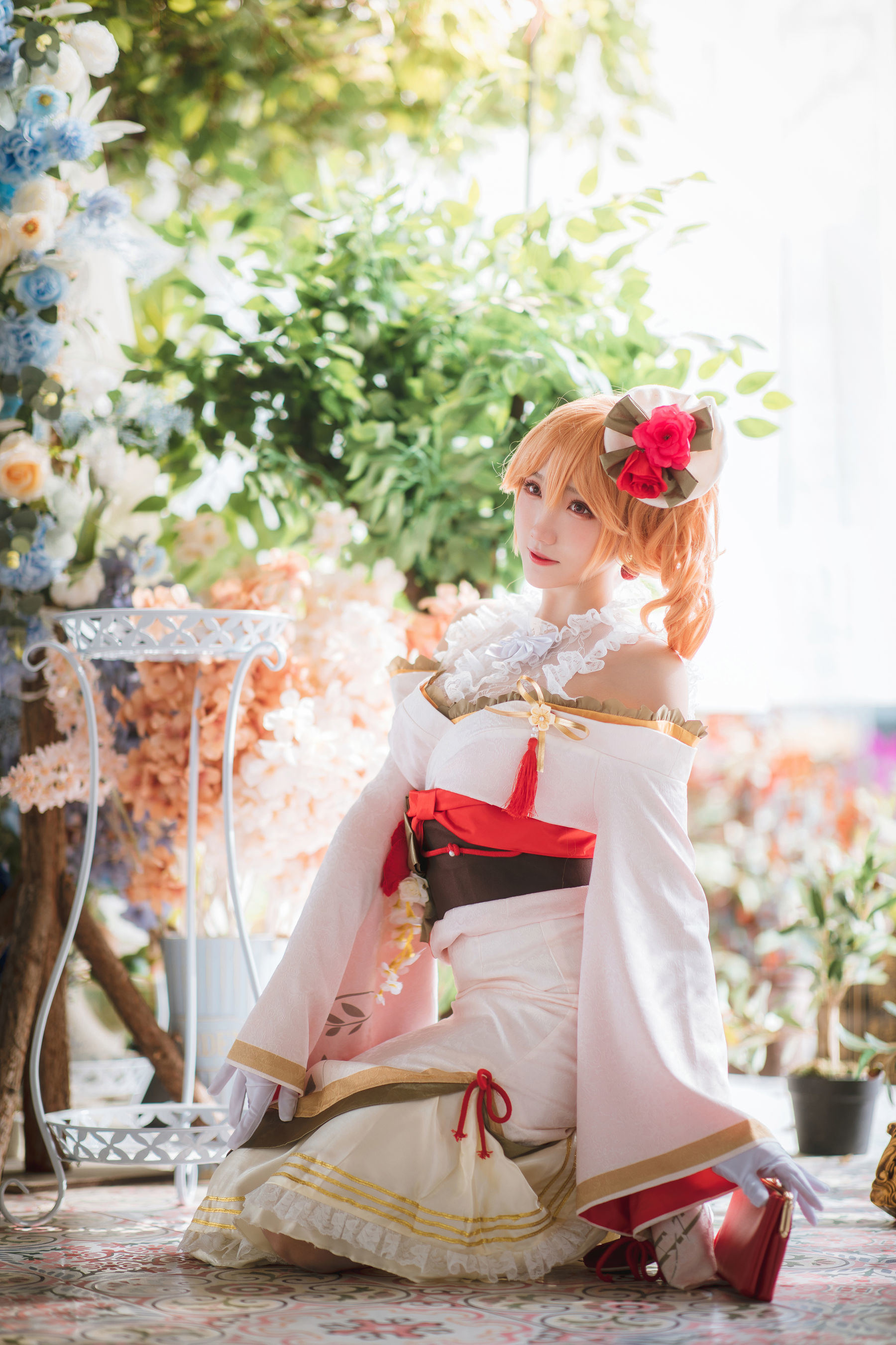 COS Phúc lợi] Coser Guaxi Jiang Phúc lợi - Azur Lane Richelieu Kimono