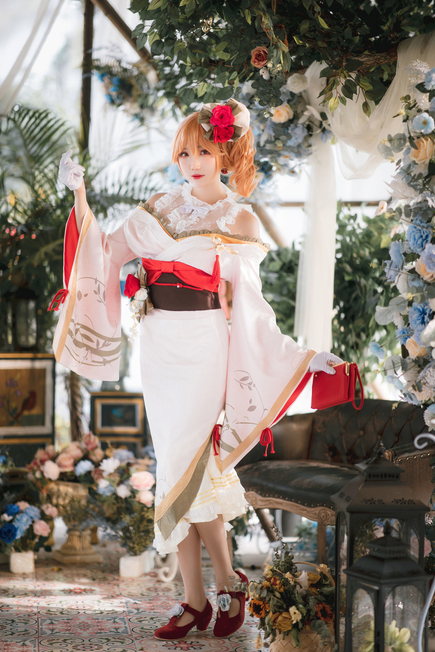 Cosplay Welfare] Cosplayer Guaxi Jiang Welfare - Azur Lane Richelieu Kimono