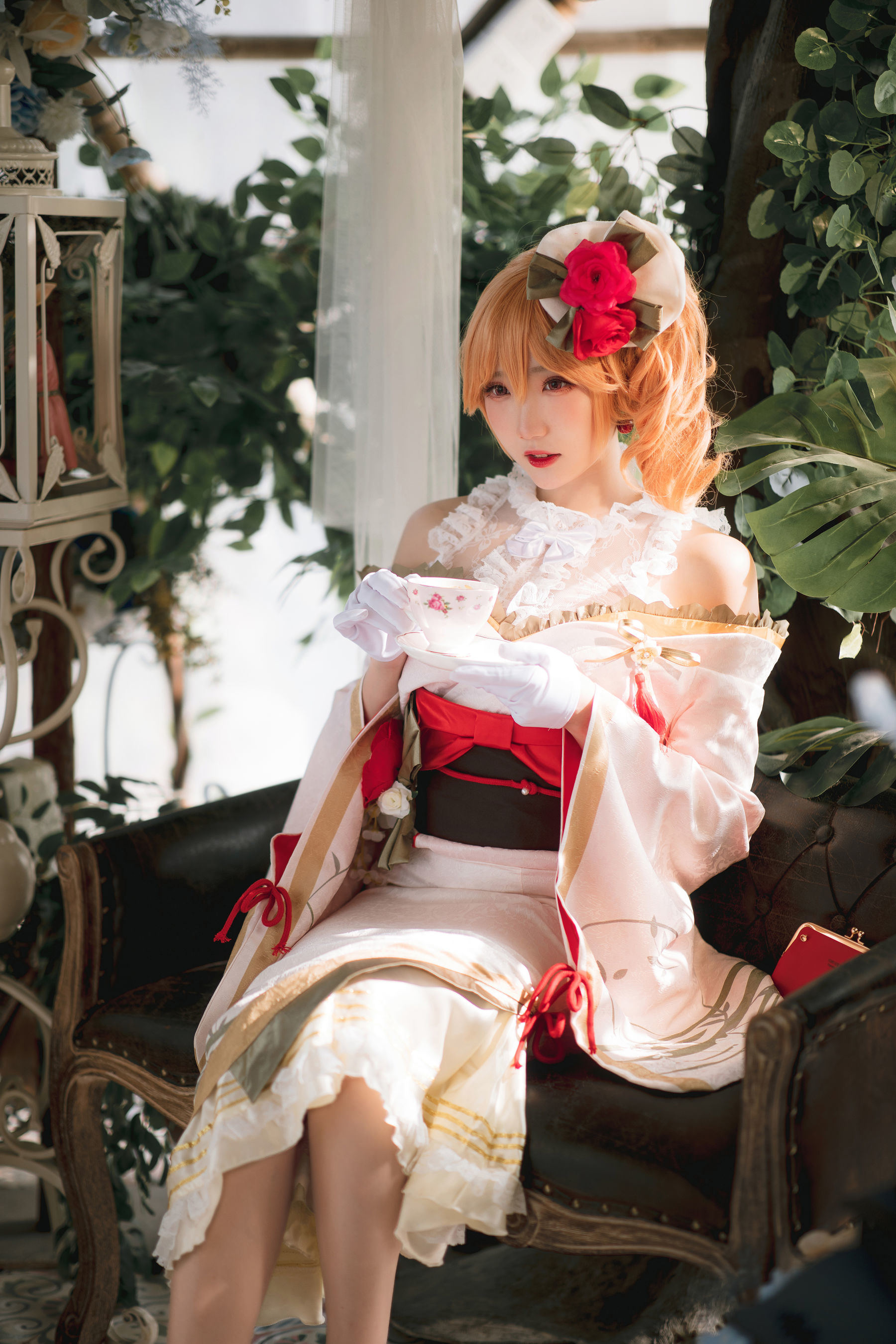 Cosplay Welfare] Cosplayer Guaxi Jiang Welfare - Azur Lane Richelieu Kimono
