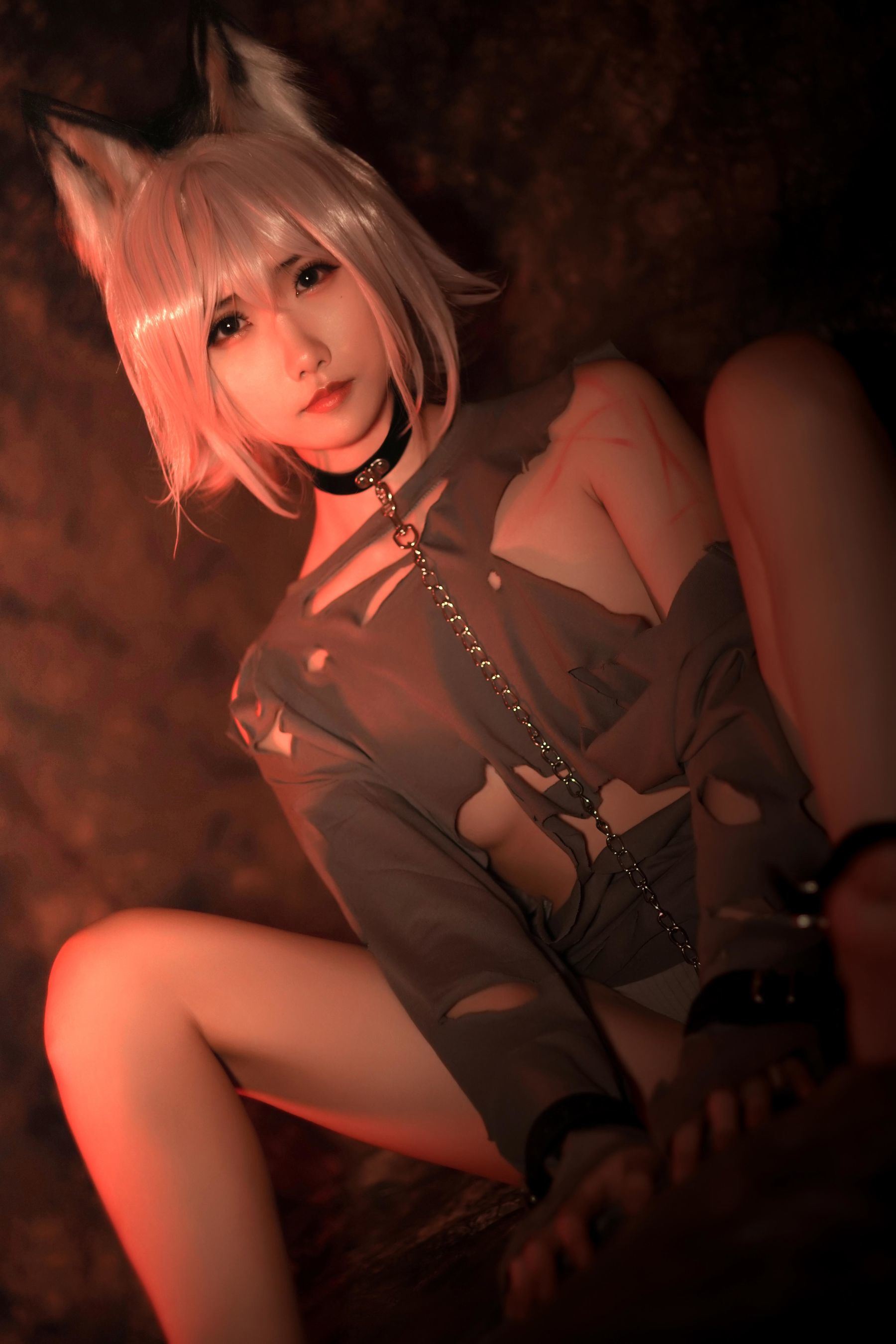 Cosplay Welfare] Anime Blogger Xiao Mei Ma - Slave Wolf Girl